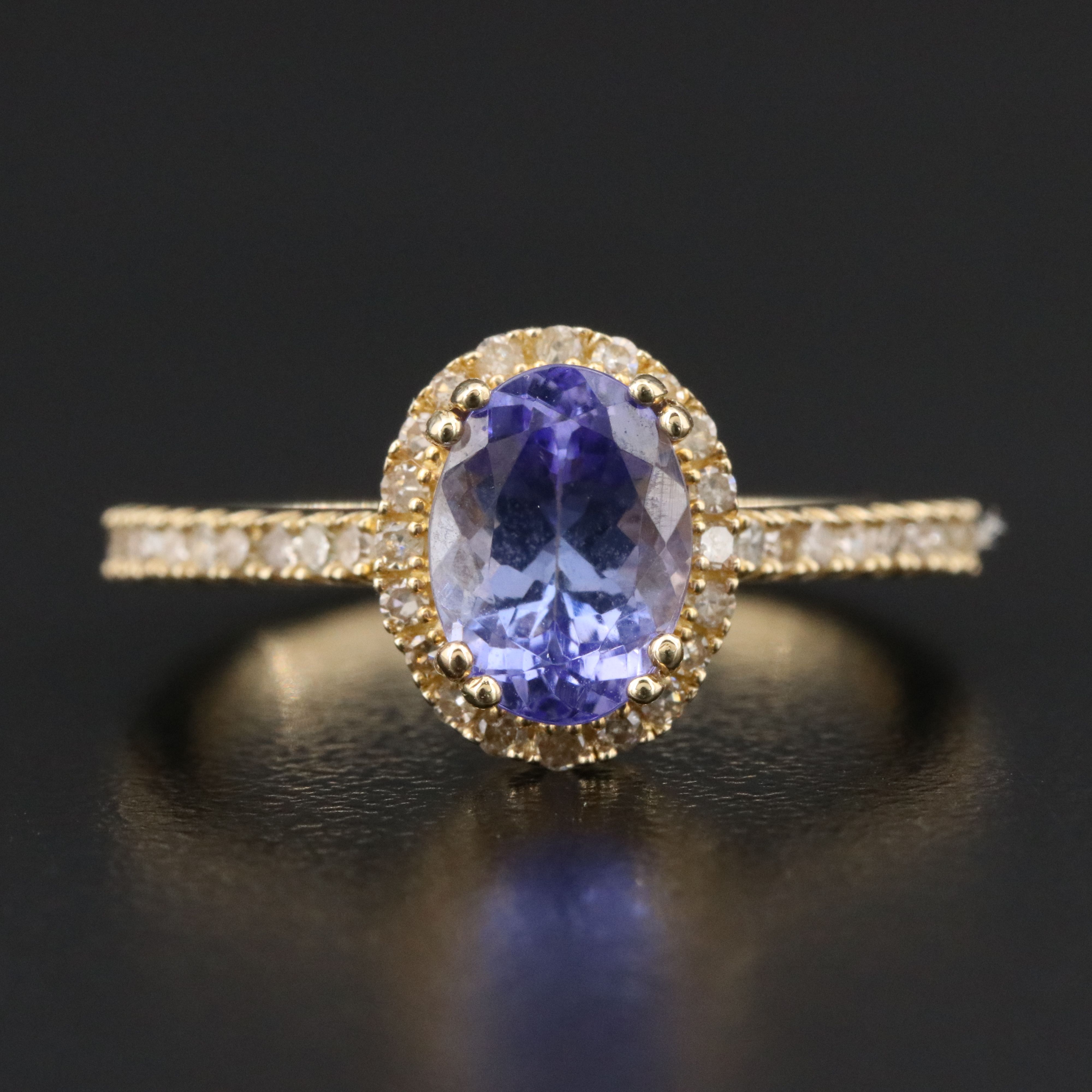 14K Tanzanite and Diamond Ring