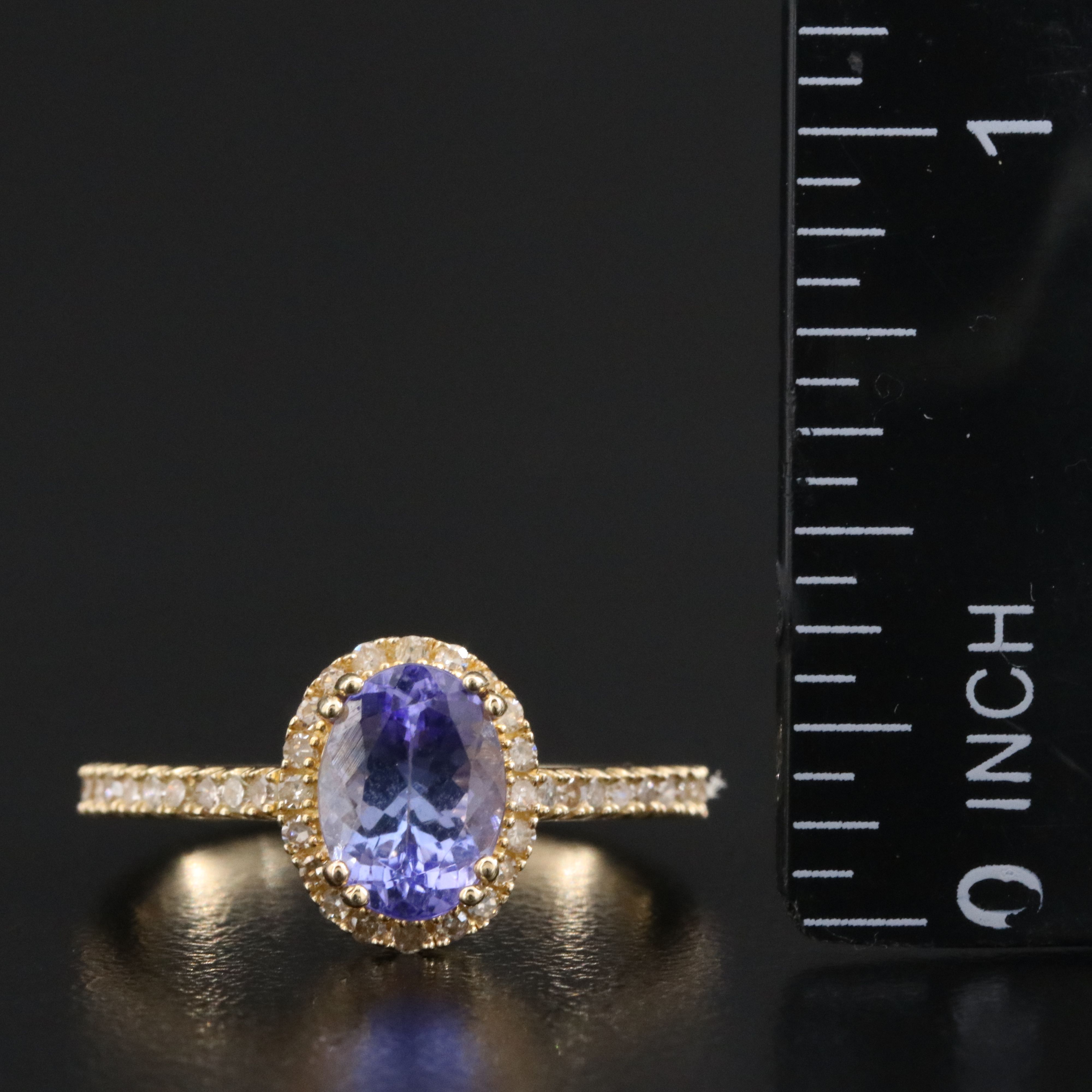 14K Tanzanite and Diamond Ring