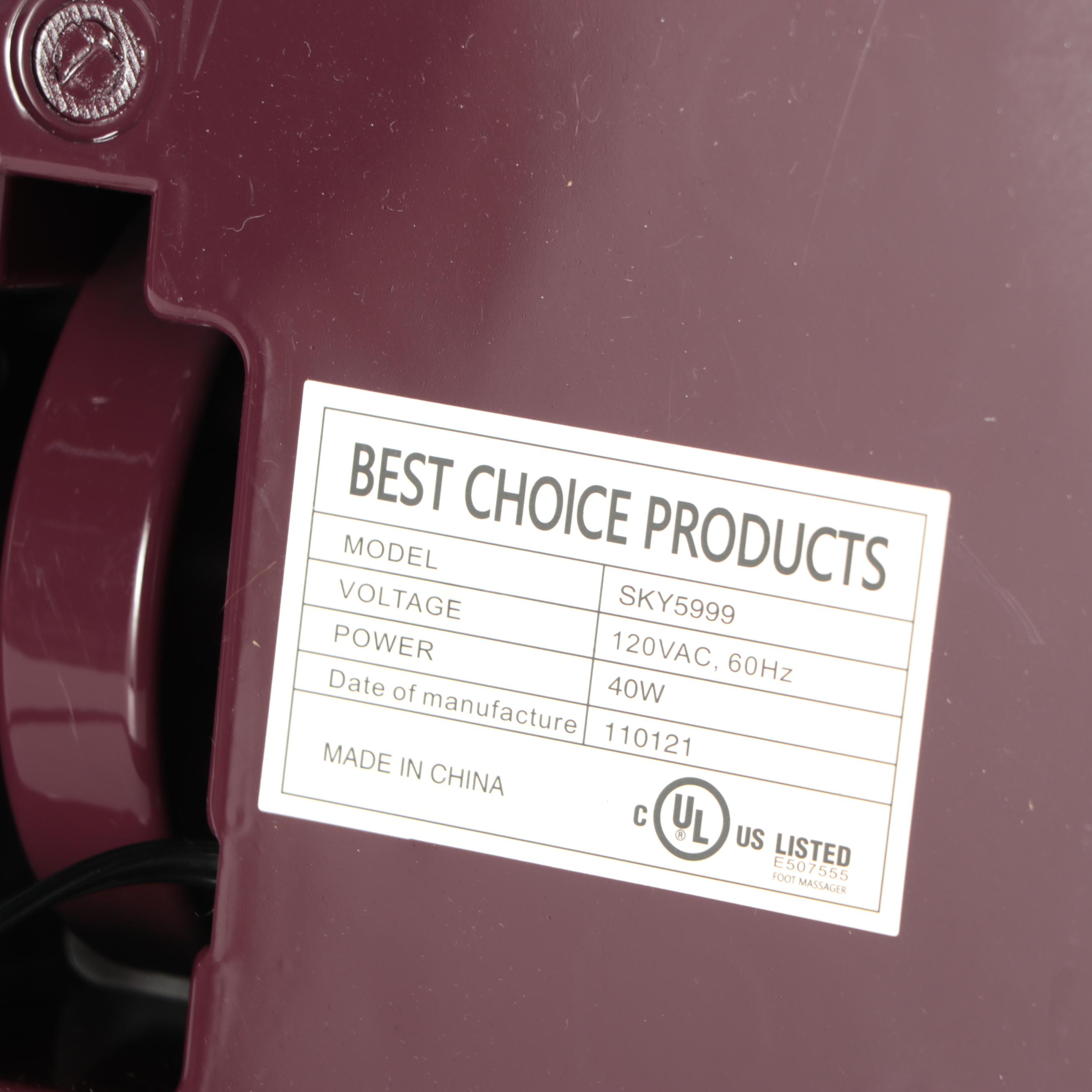 Best Choice Products Therapeutic Reflexology Foot Massager & Remote, 2021