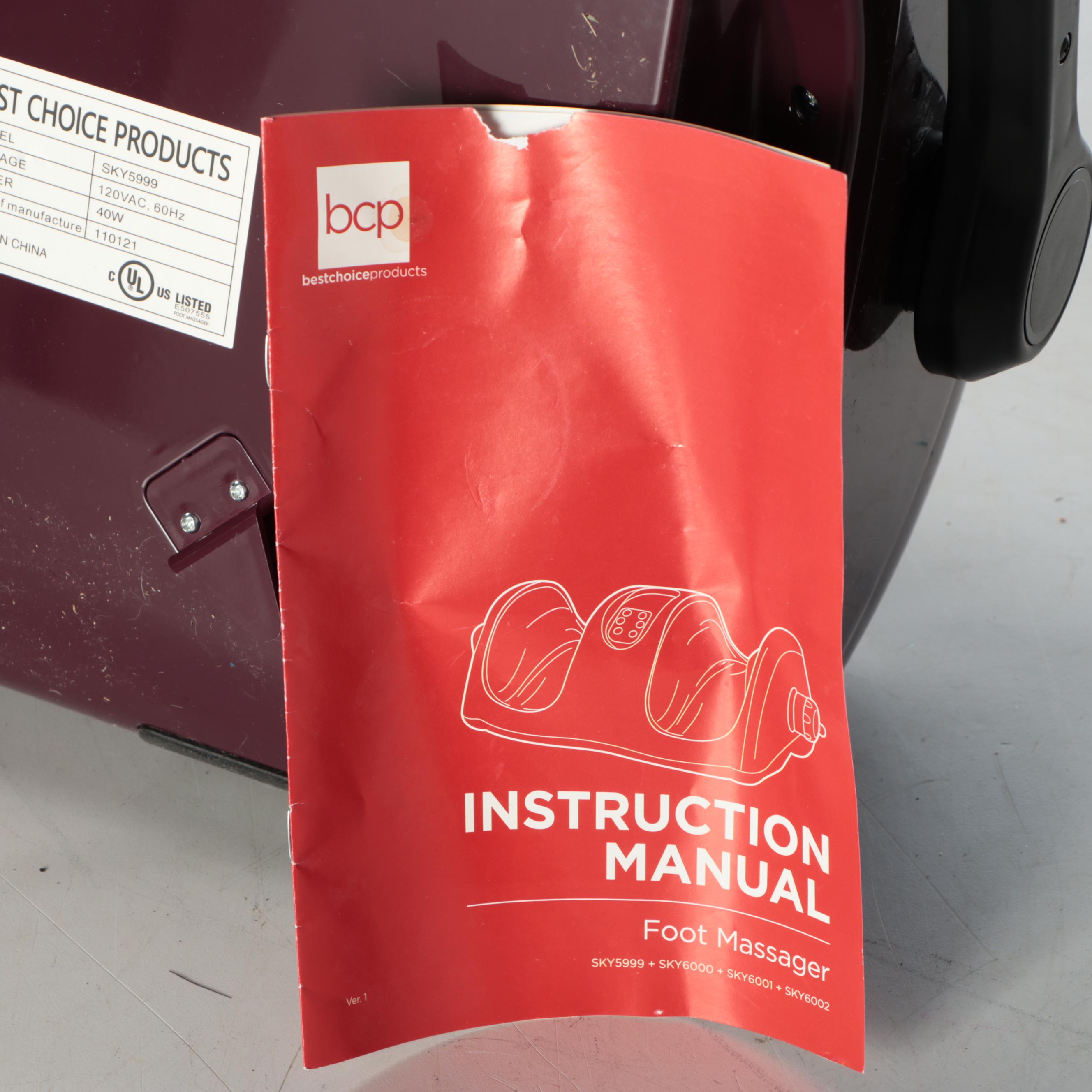 Best Choice Products Therapeutic Reflexology Foot Massager & Remote, 2021