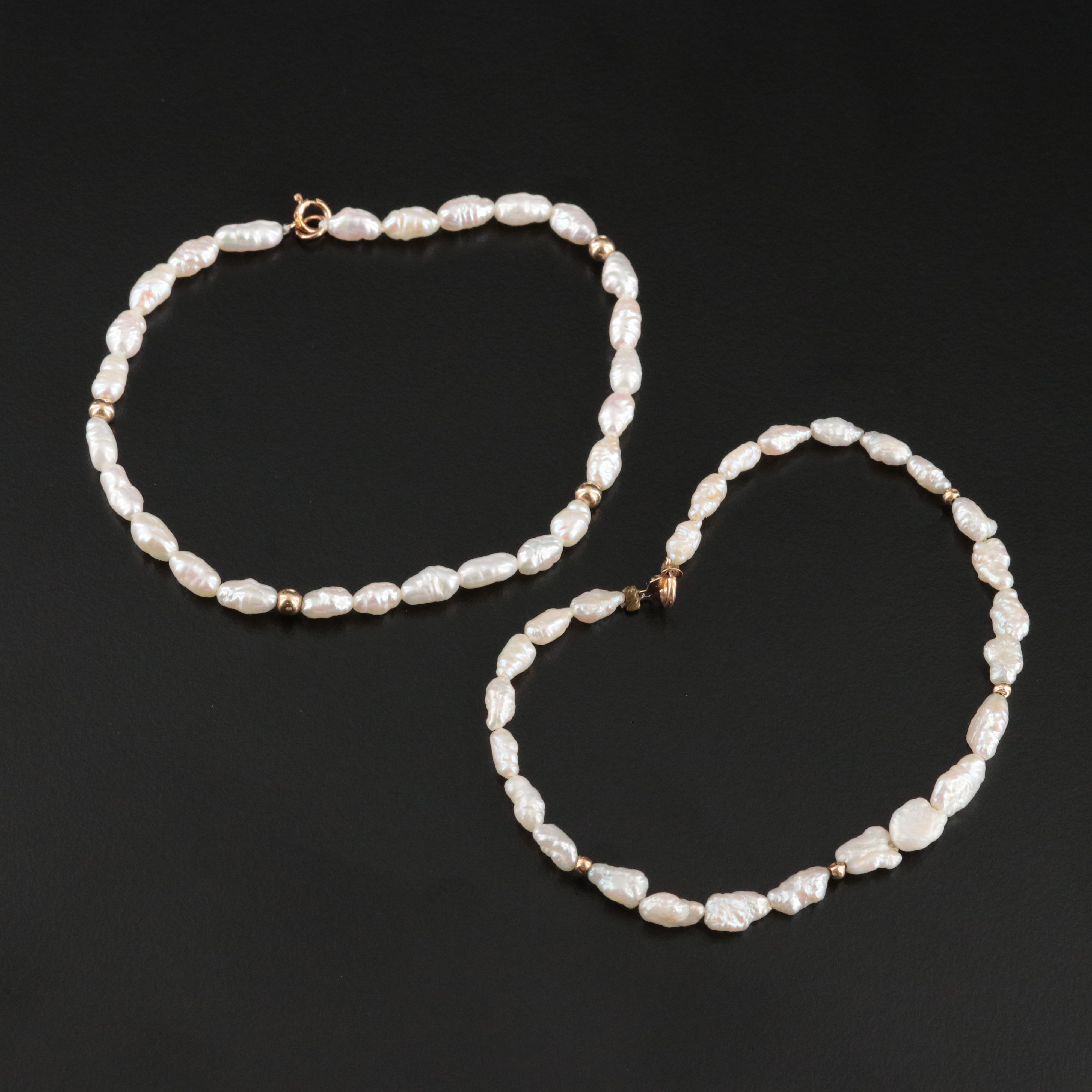 14K Pearl Bracelets