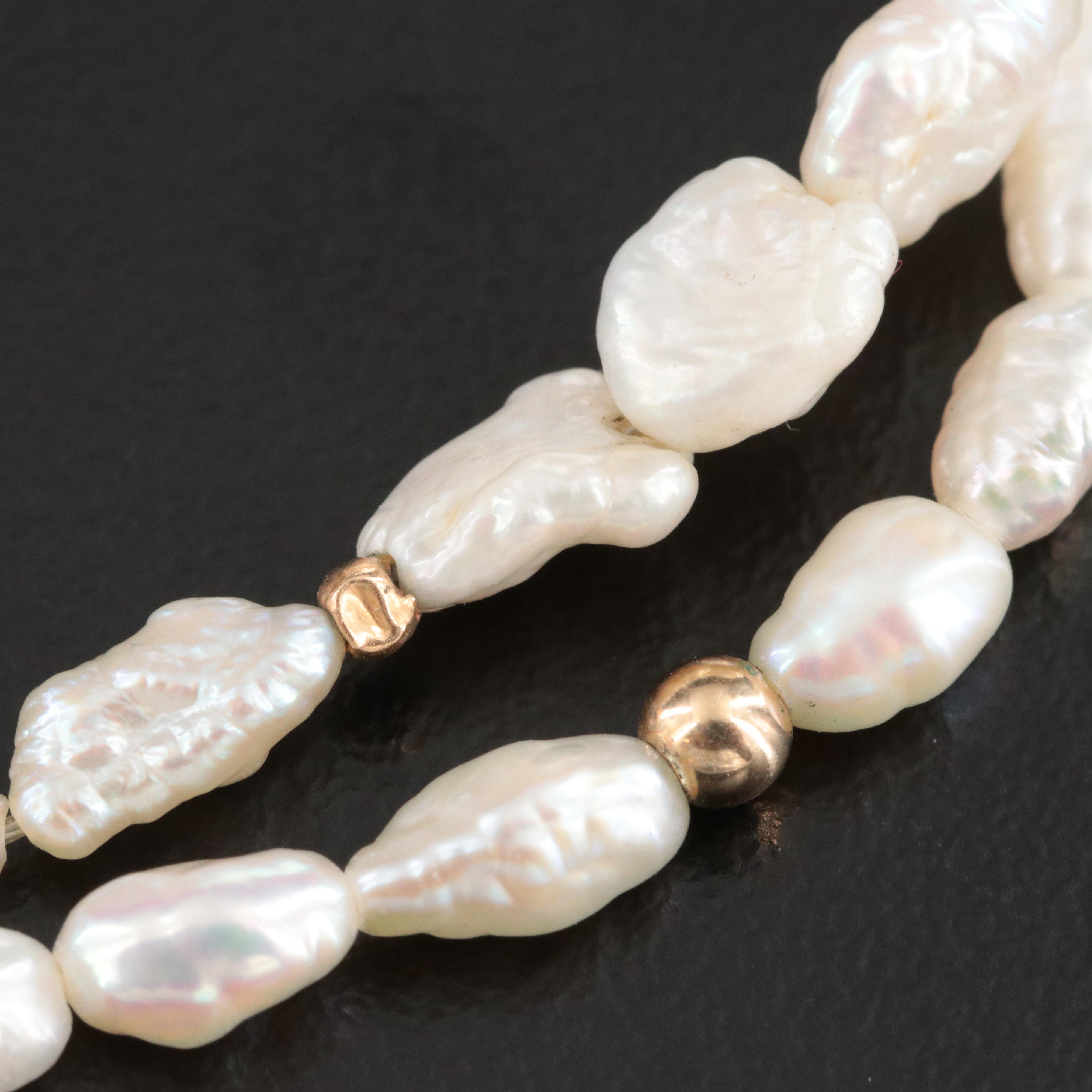14K Pearl Bracelets