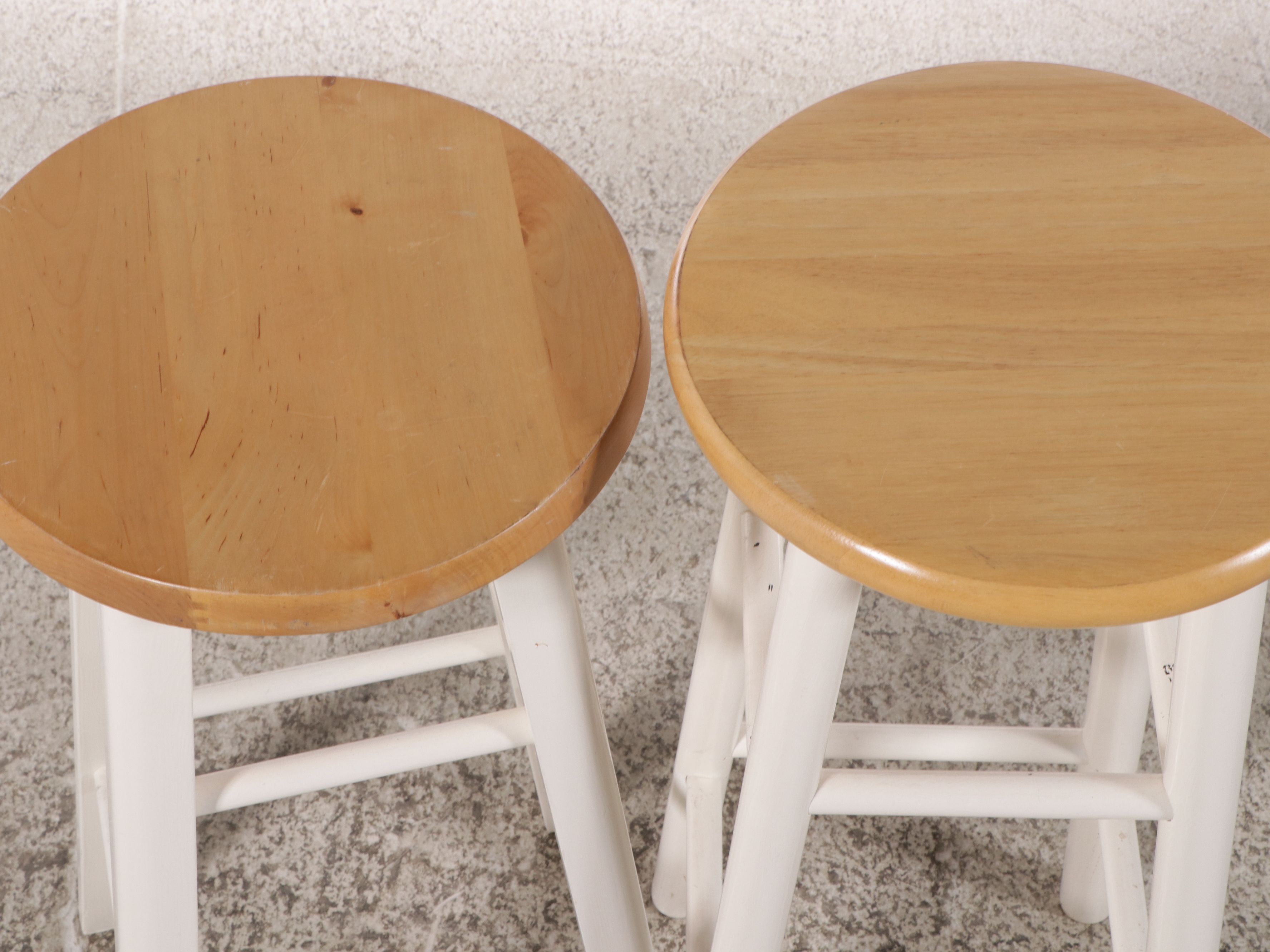 Pair of Winsome Wood Barstools with Granite Top Bar Table
