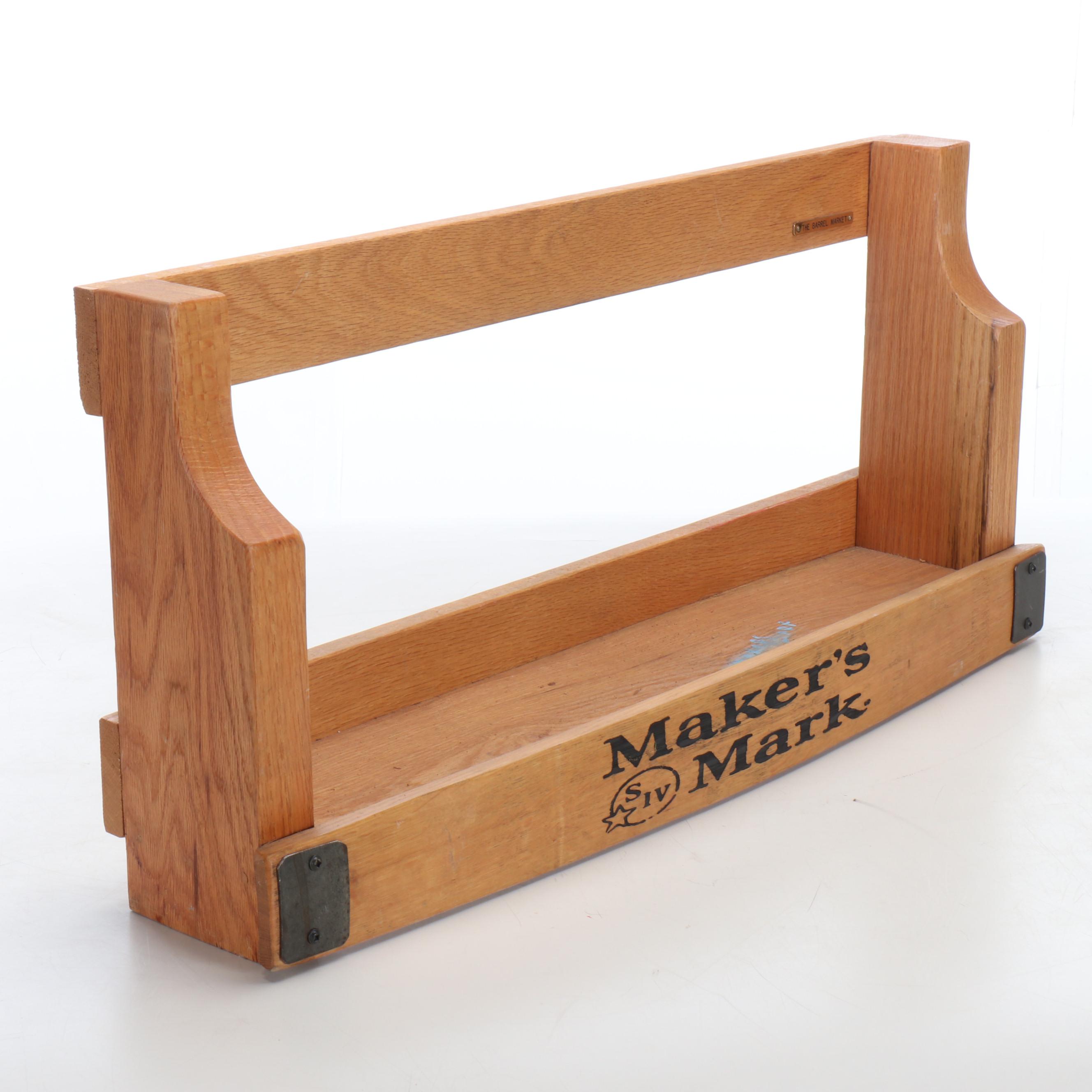 Maker's Mark The Barrel Market Wood Stave Shelf