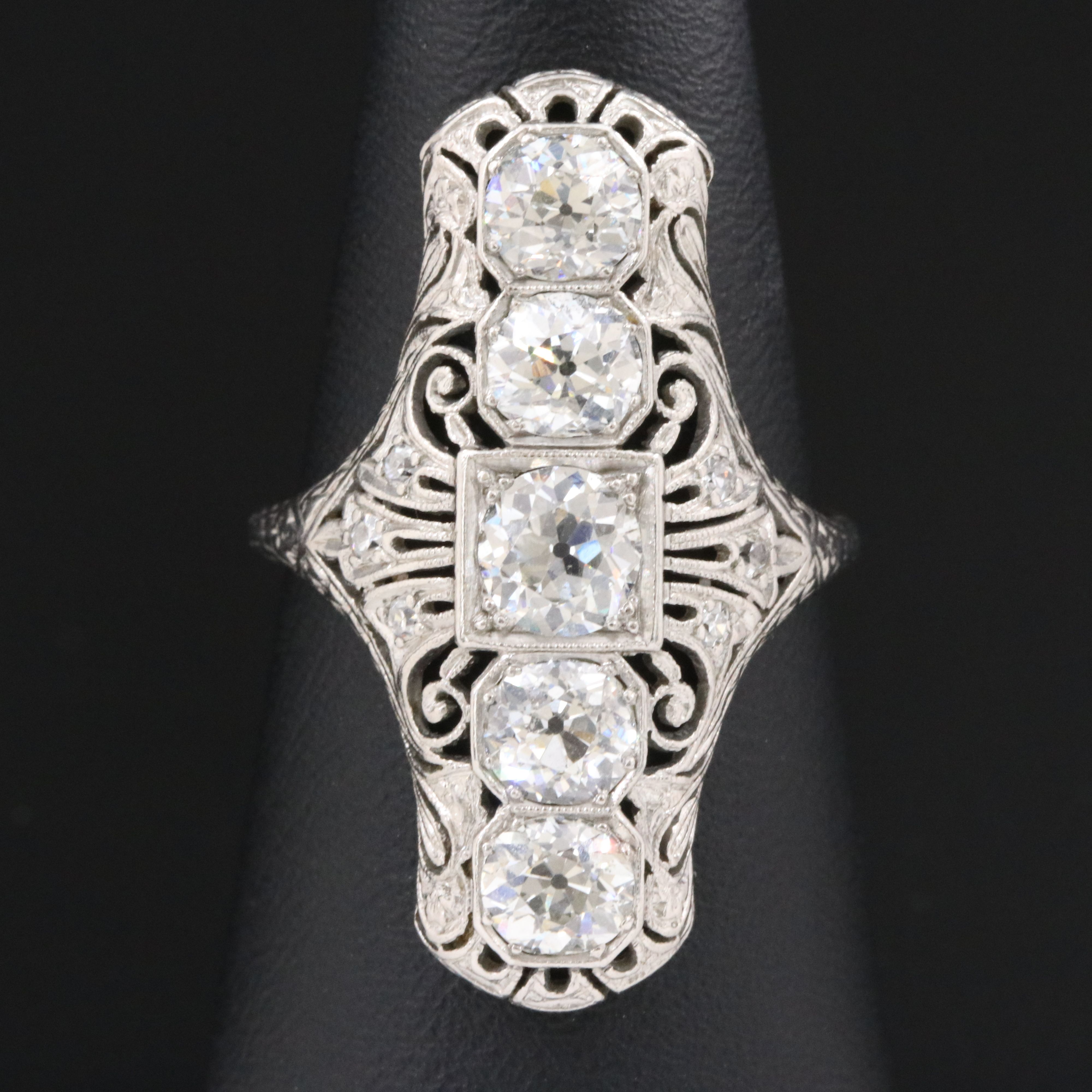 Antique Platinum 2.52 CTW Diamond Ring