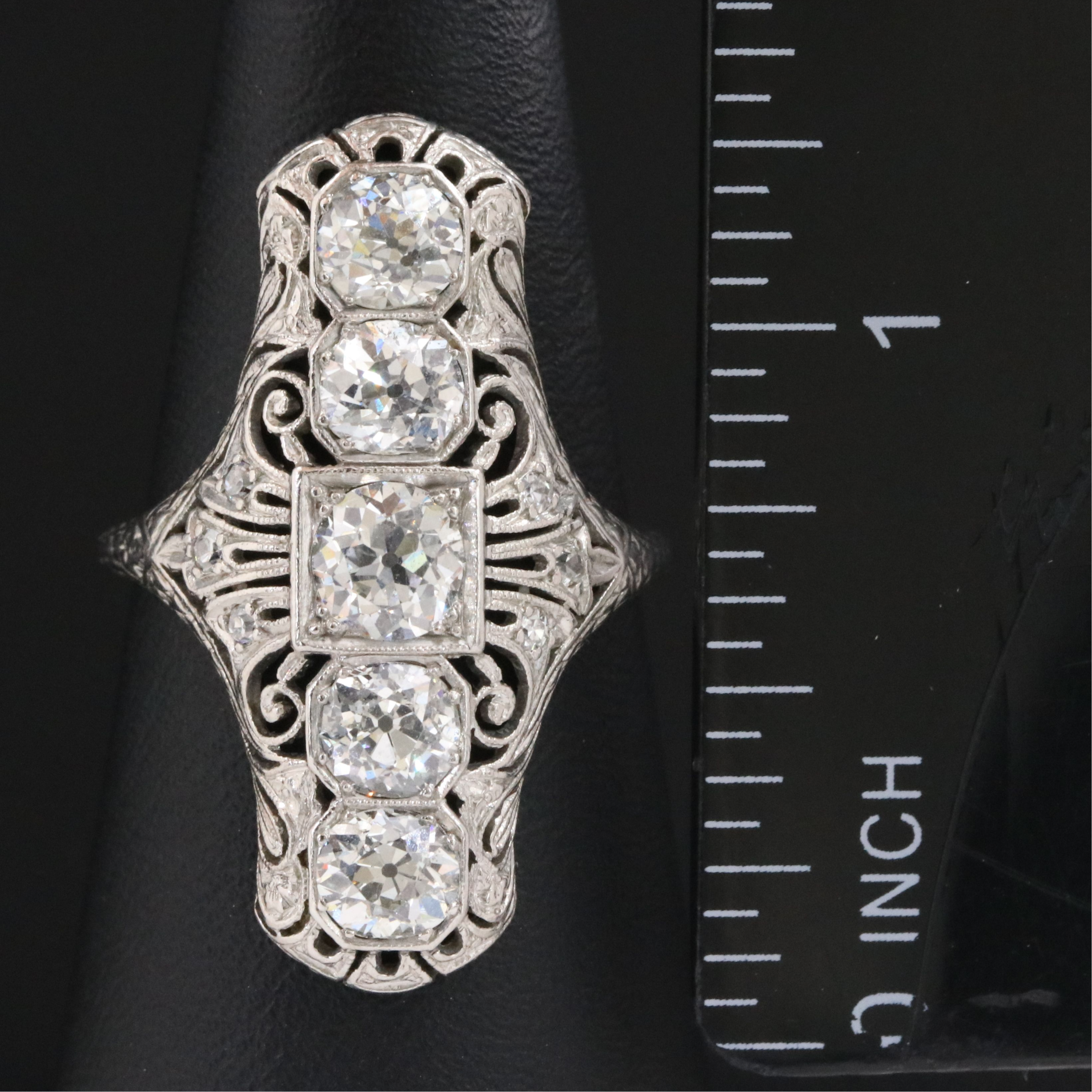 Antique Platinum 2.52 CTW Diamond Ring