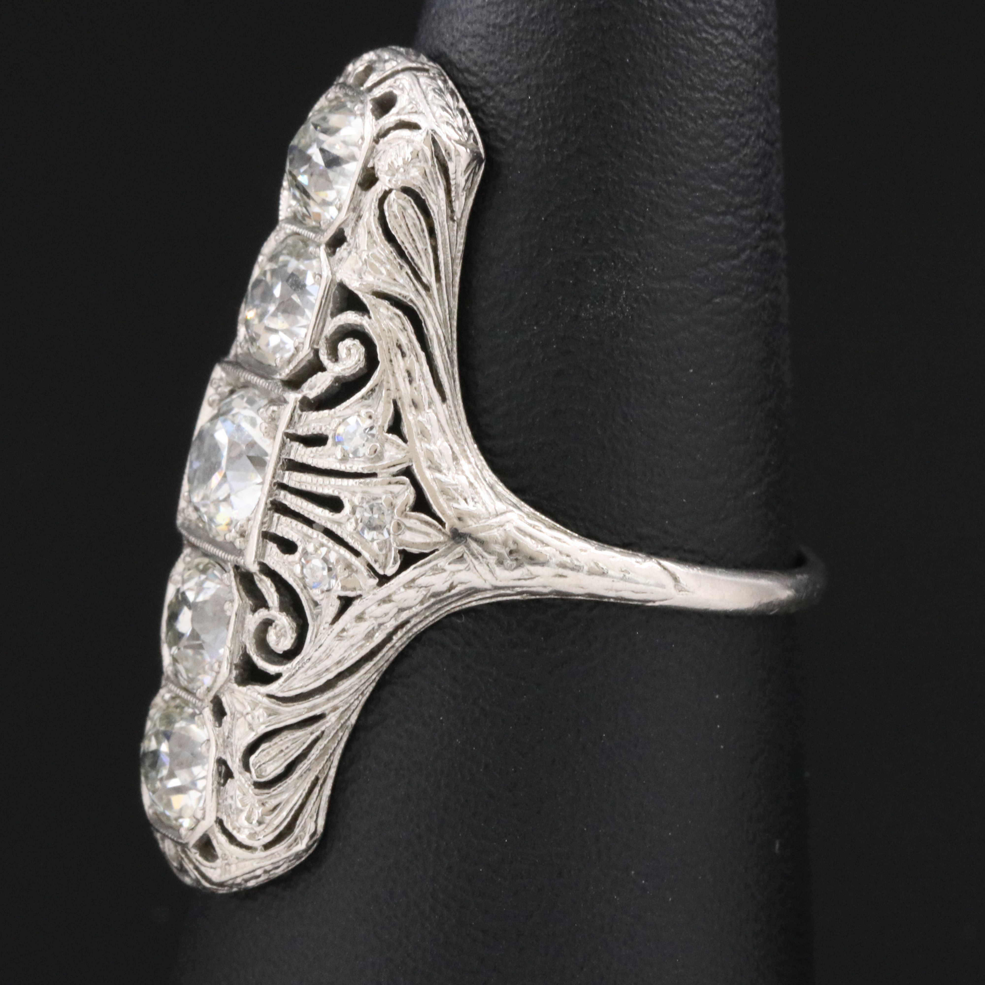 Antique Platinum 2.52 CTW Diamond Ring