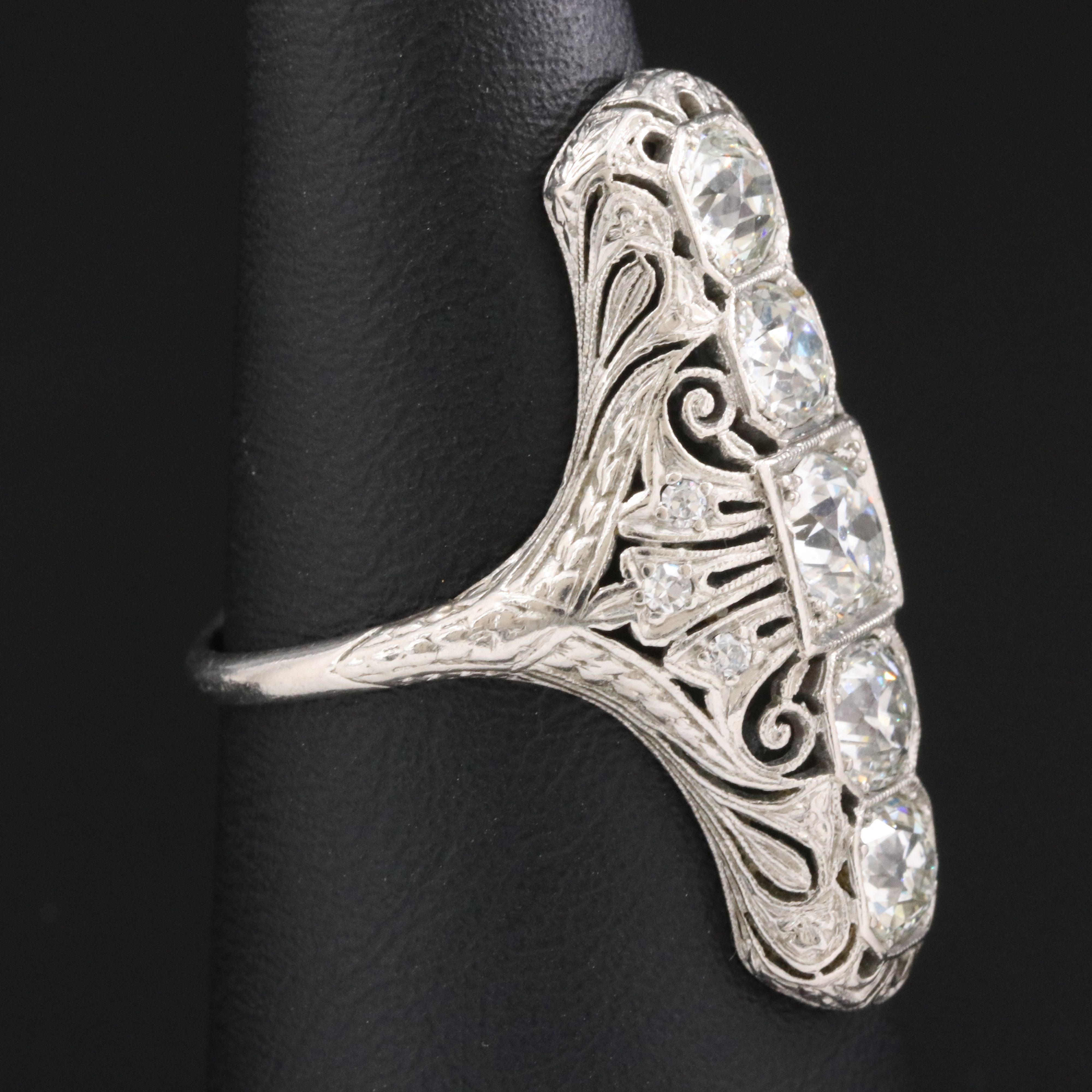 Antique Platinum 2.52 CTW Diamond Ring