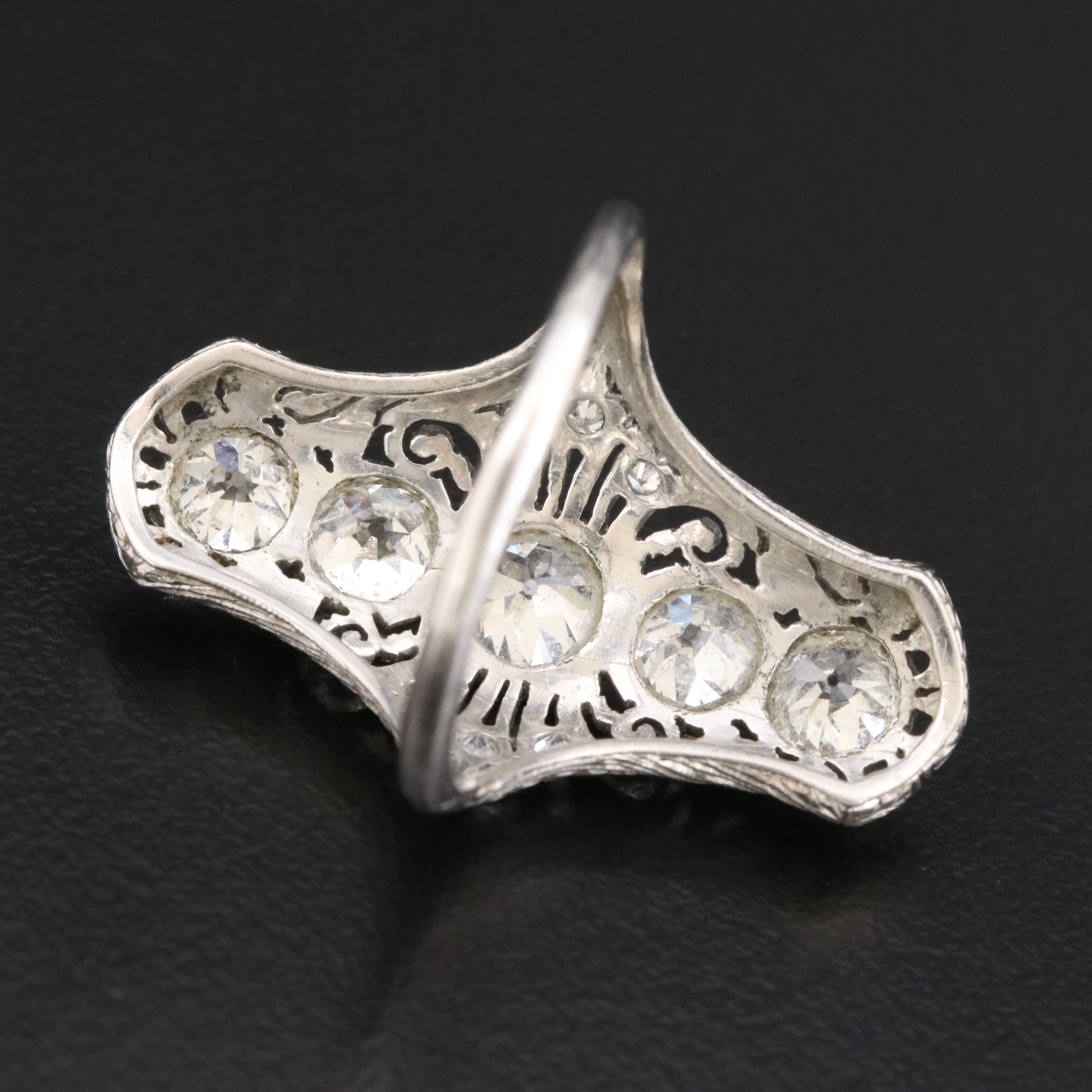 Antique Platinum 2.52 CTW Diamond Ring