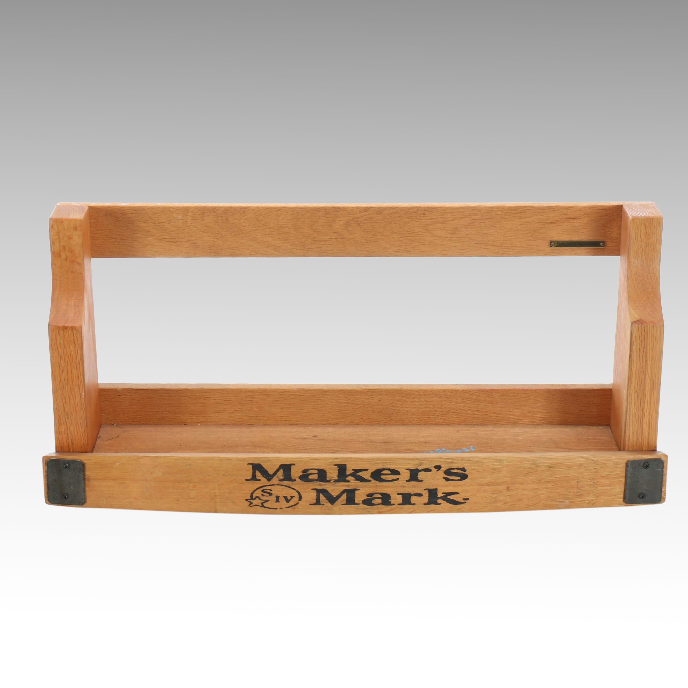 Maker's Mark The Barrel Market Wood Stave Shelf