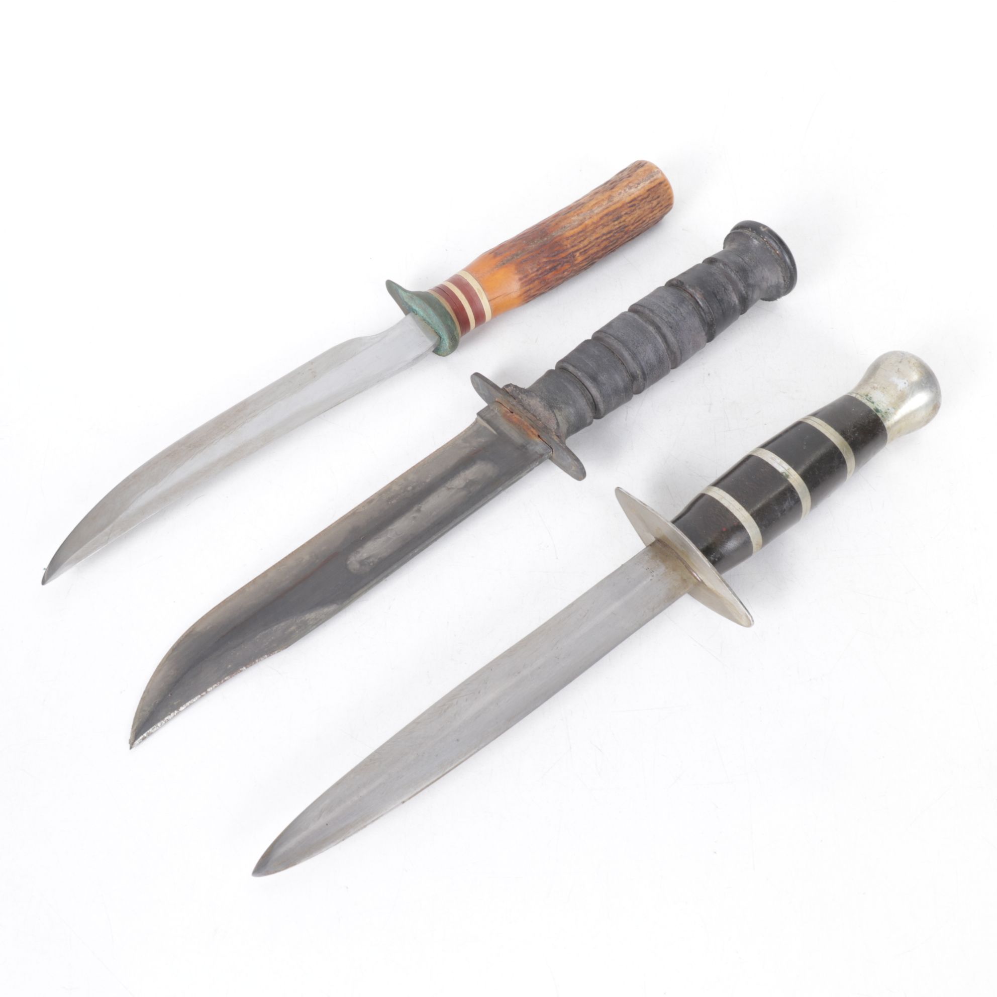 Six Fixed Blade Knives, Mid to Late 20th Century