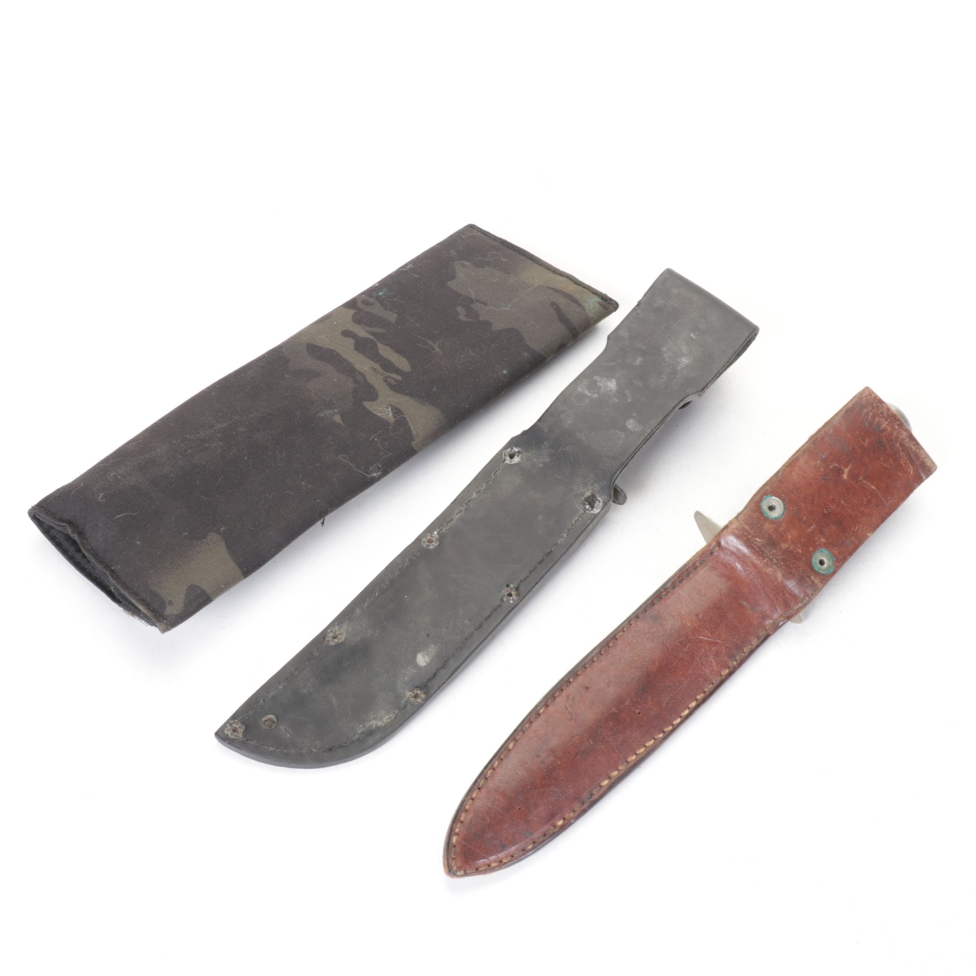 Six Fixed Blade Knives, Mid to Late 20th Century