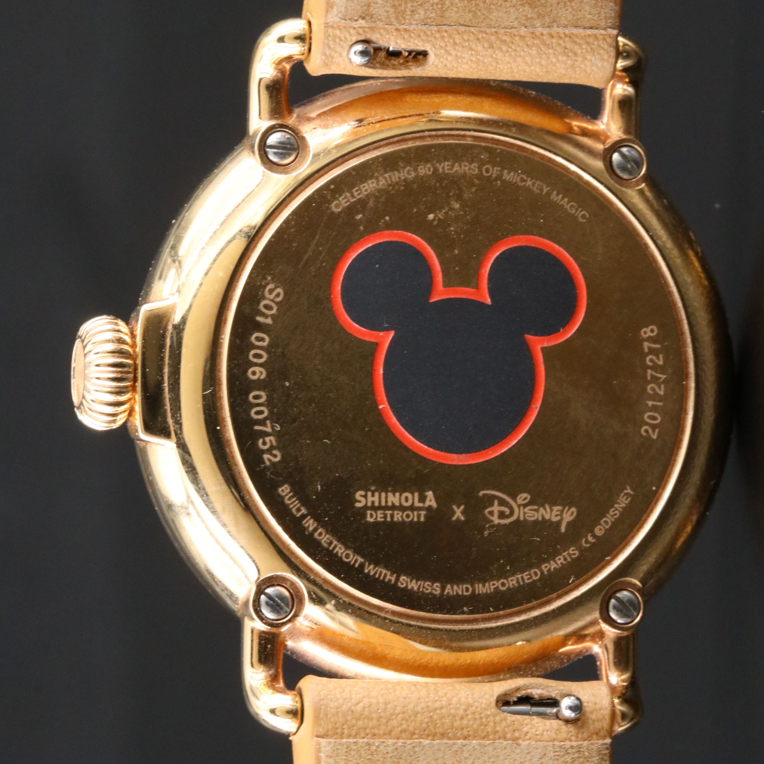 Shinola Mickey Mouse Tribute Watch & Disney 90 Years Celebration Package