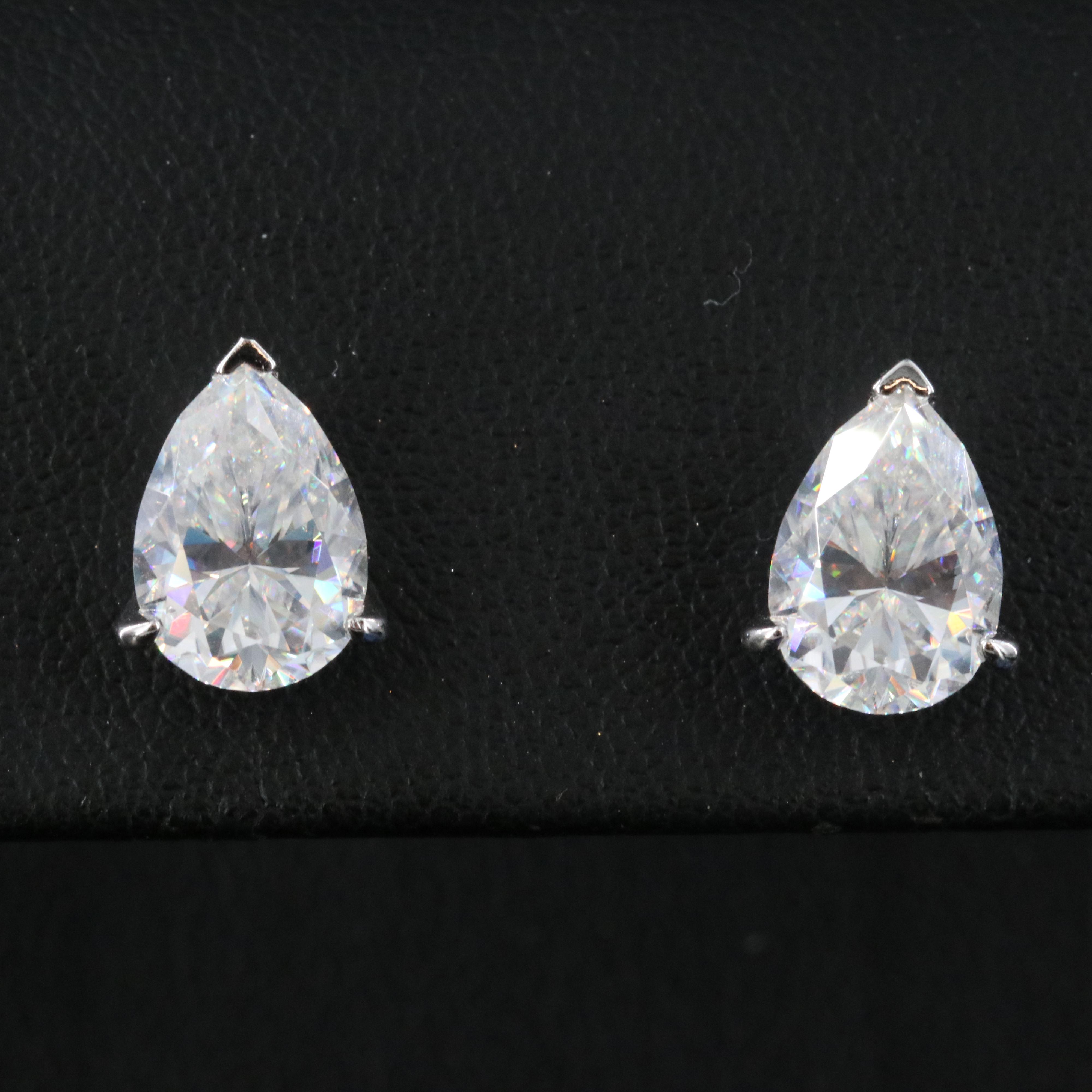 Sterling Moissanite Stud Earrings