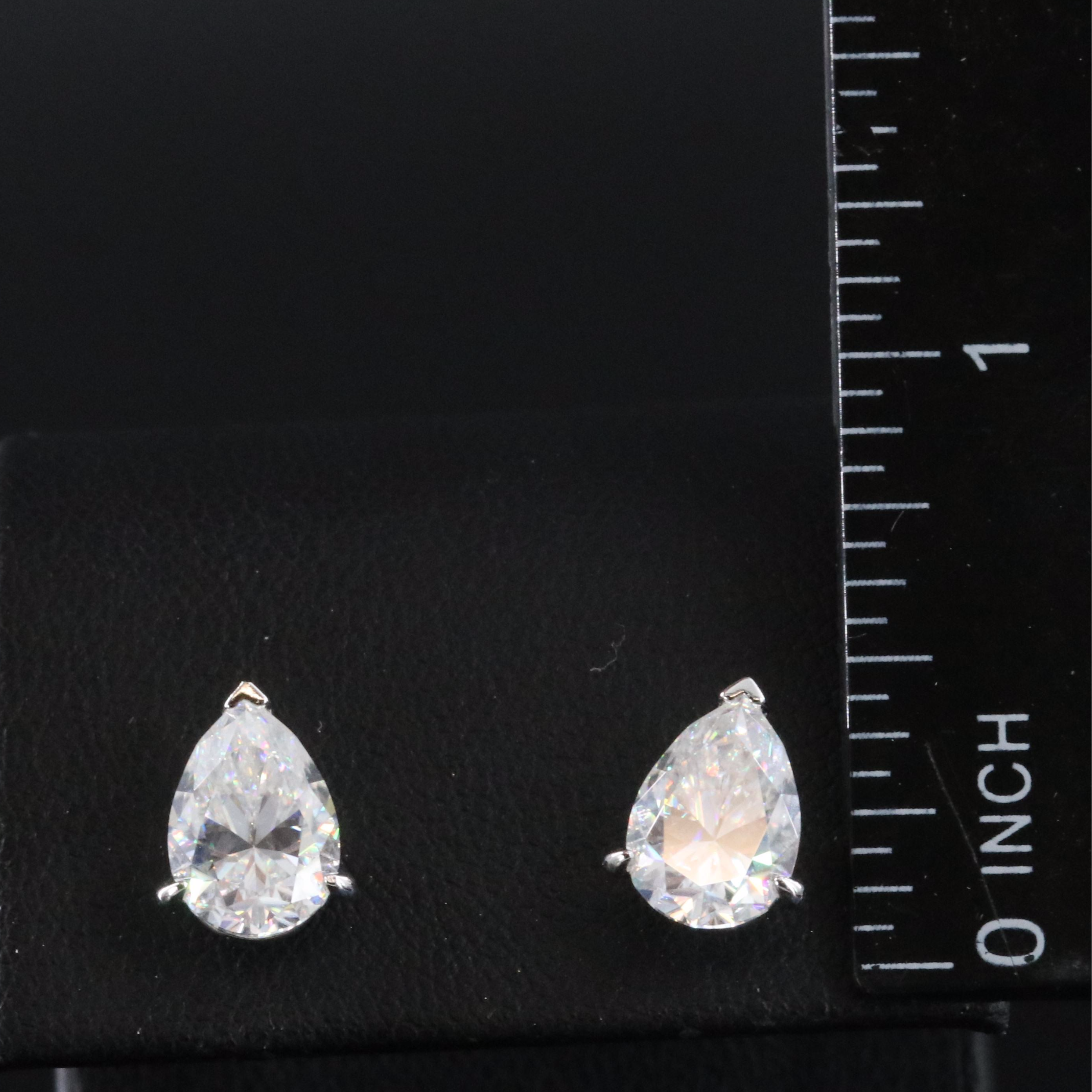 Sterling Moissanite Stud Earrings