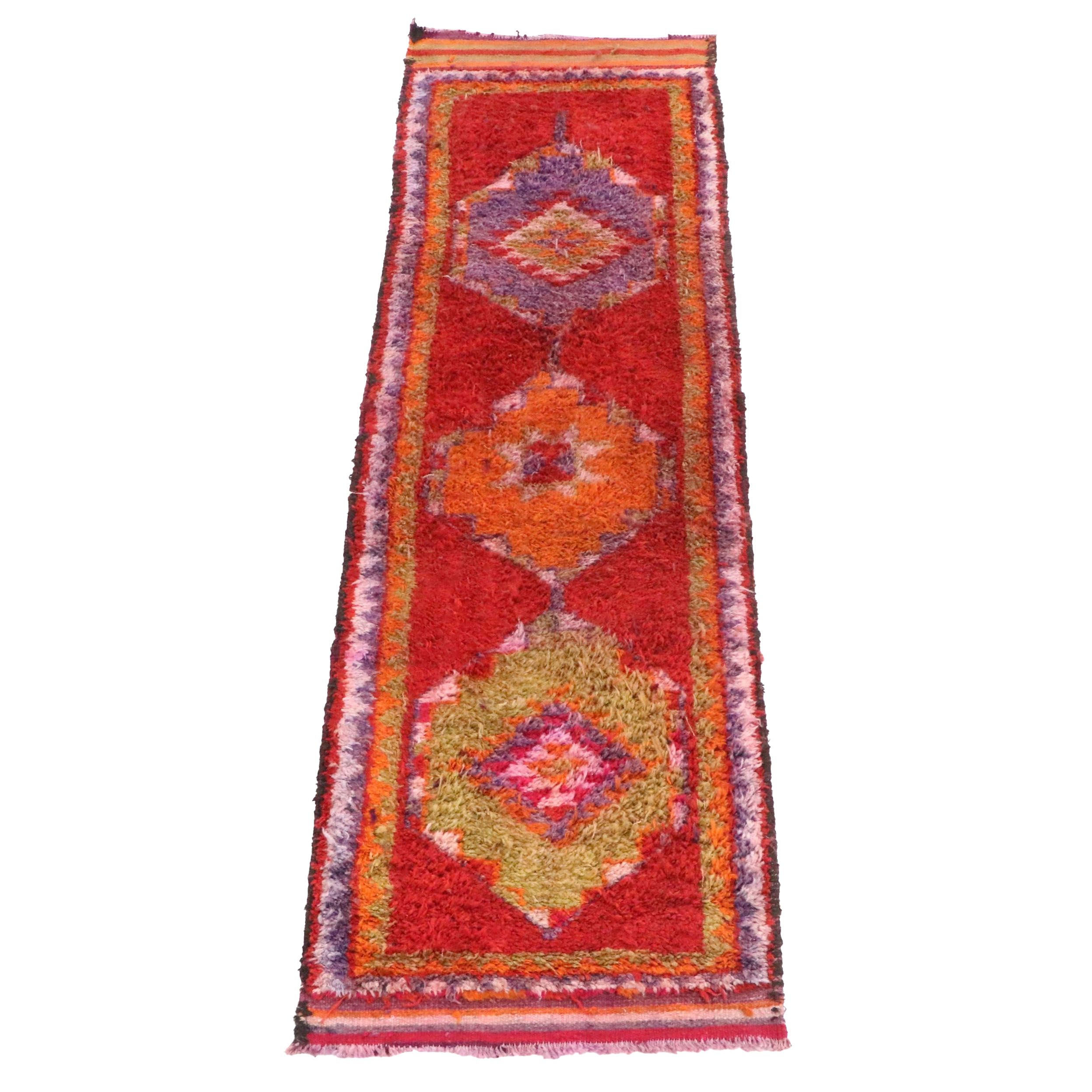 3'1 x 11'2 Hand-Knotted Turkish Village Long Rug