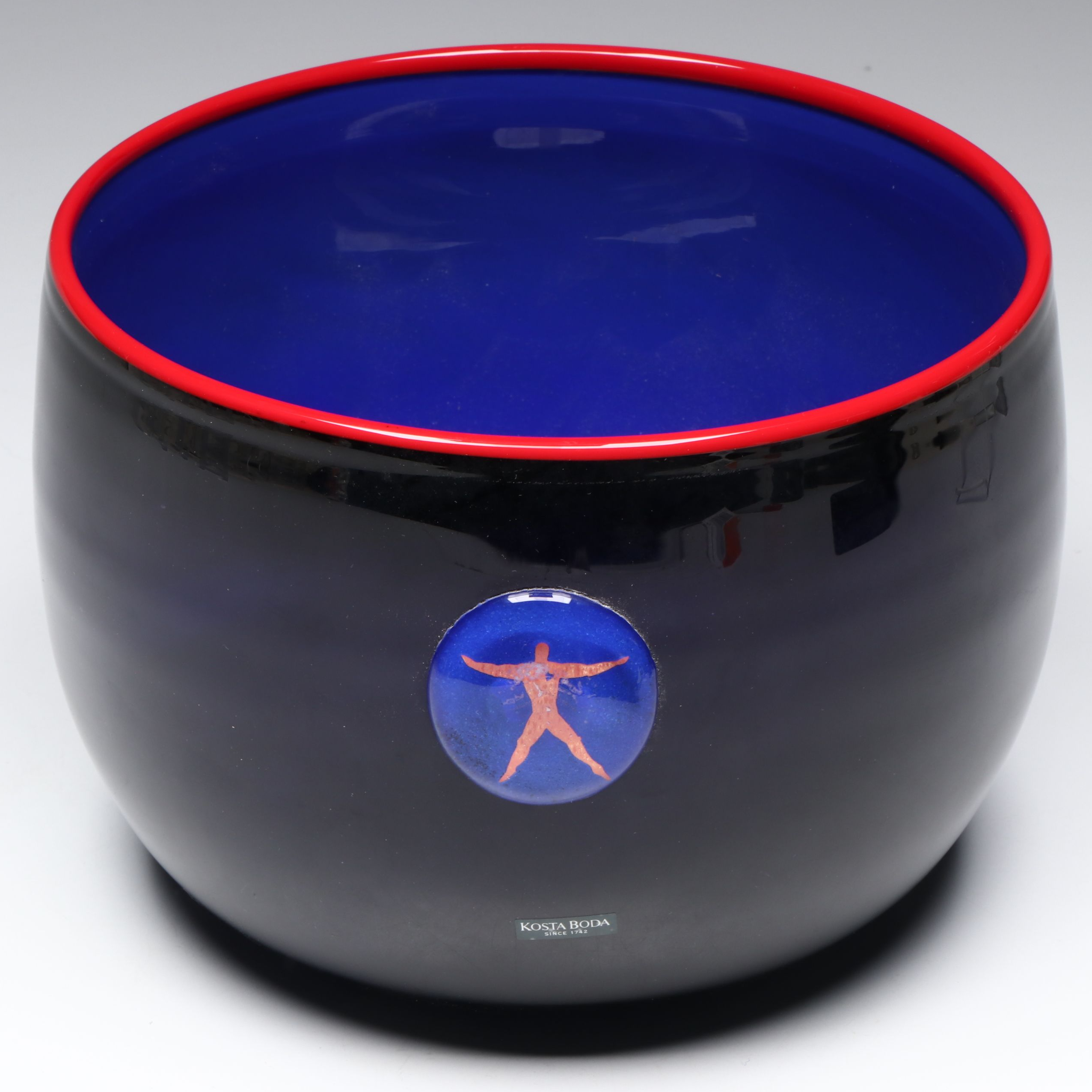 Bertil Vallien for Kosta Boda "Jupiter" Art Glass Bowl