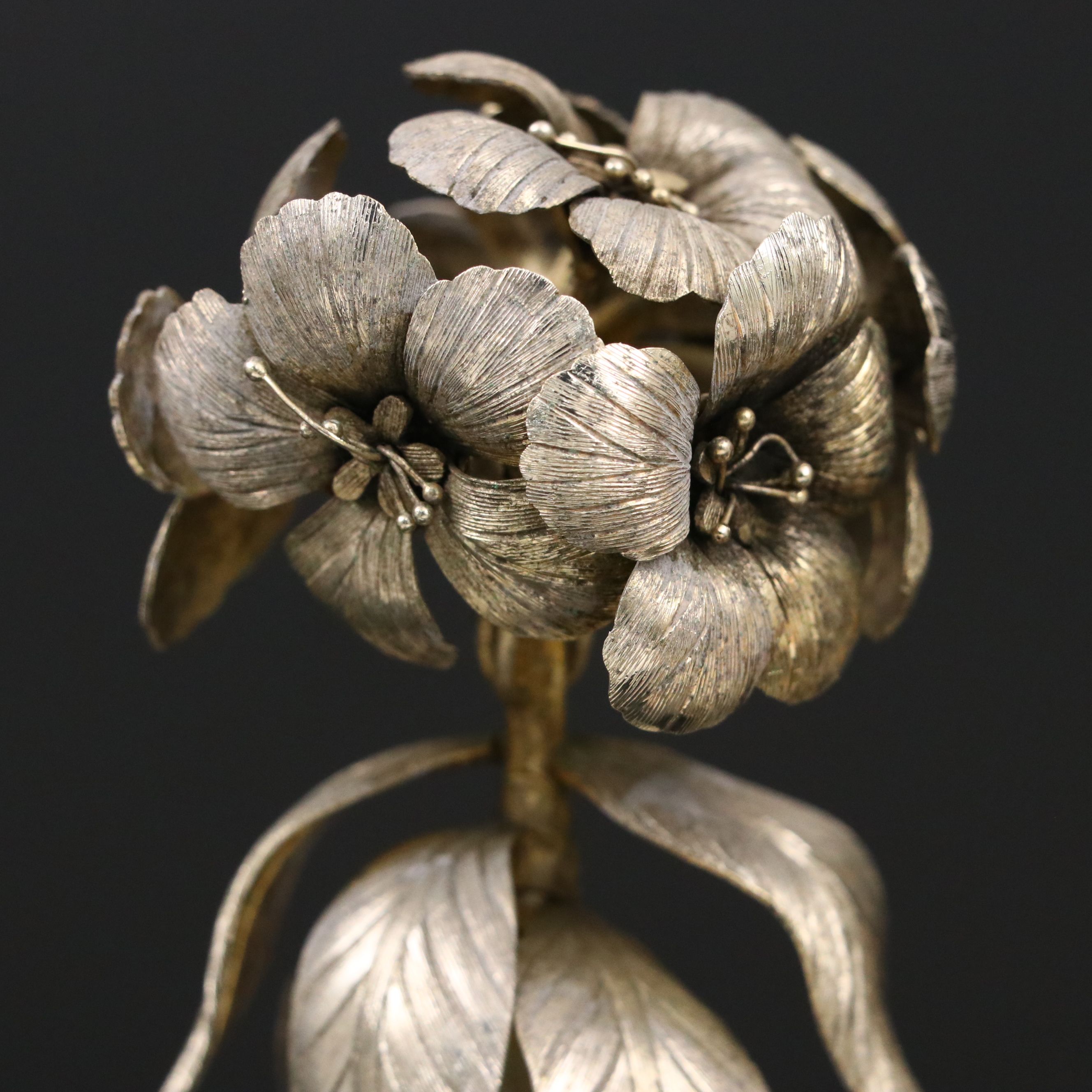 Tiffany & Co. Gilt Sterling Silver Potted Flowers Designed by Janna Thomas