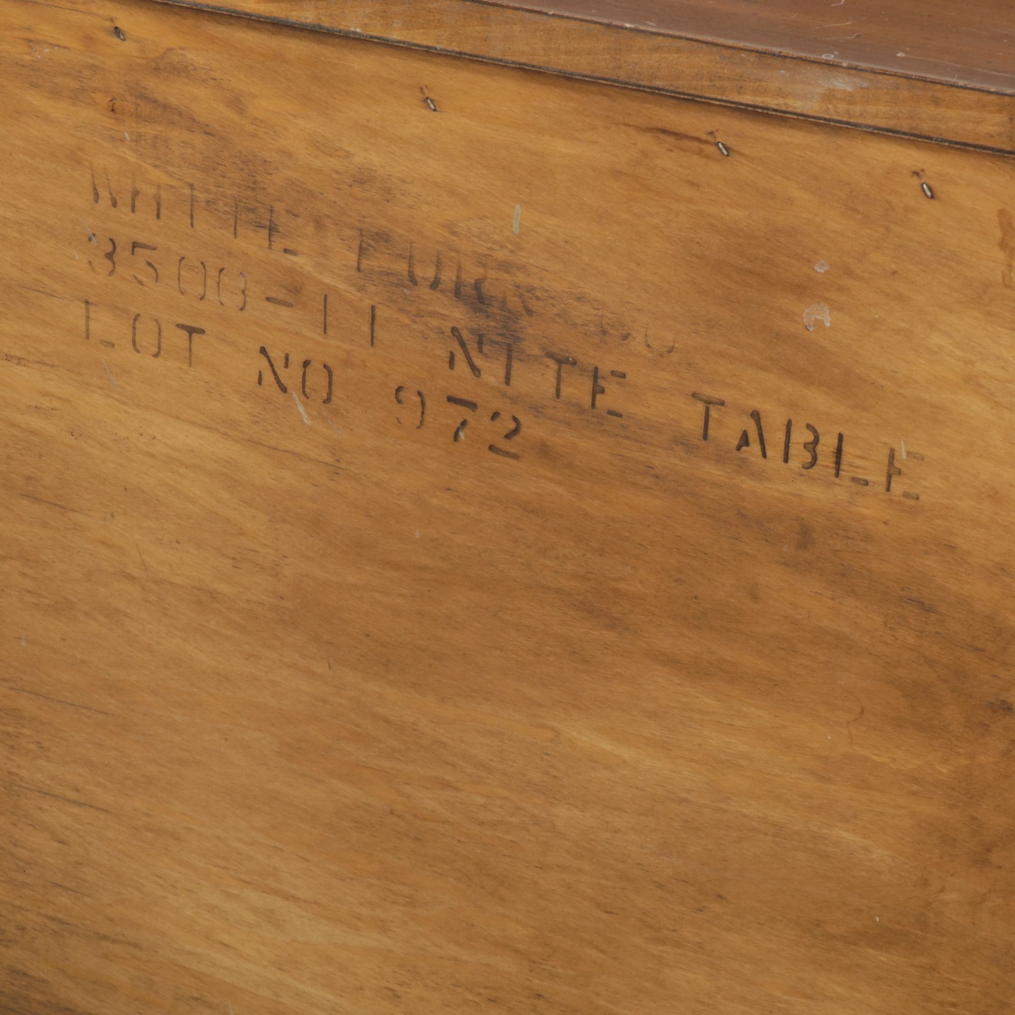 White Furniture French Provincial Style Walnut Nightstands, Pair