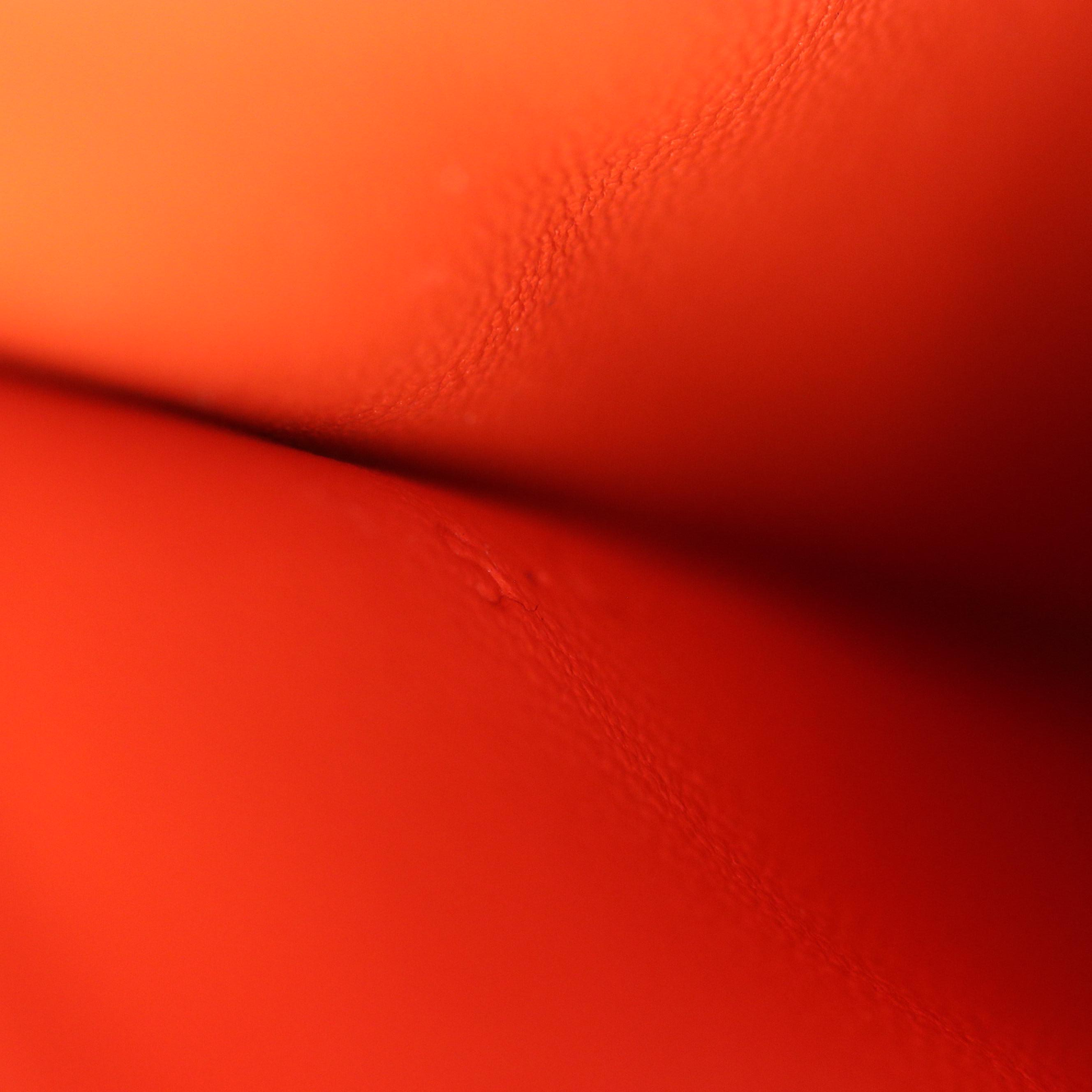 Celine Medium Classic Box Bag in Orange Calfskin Leather