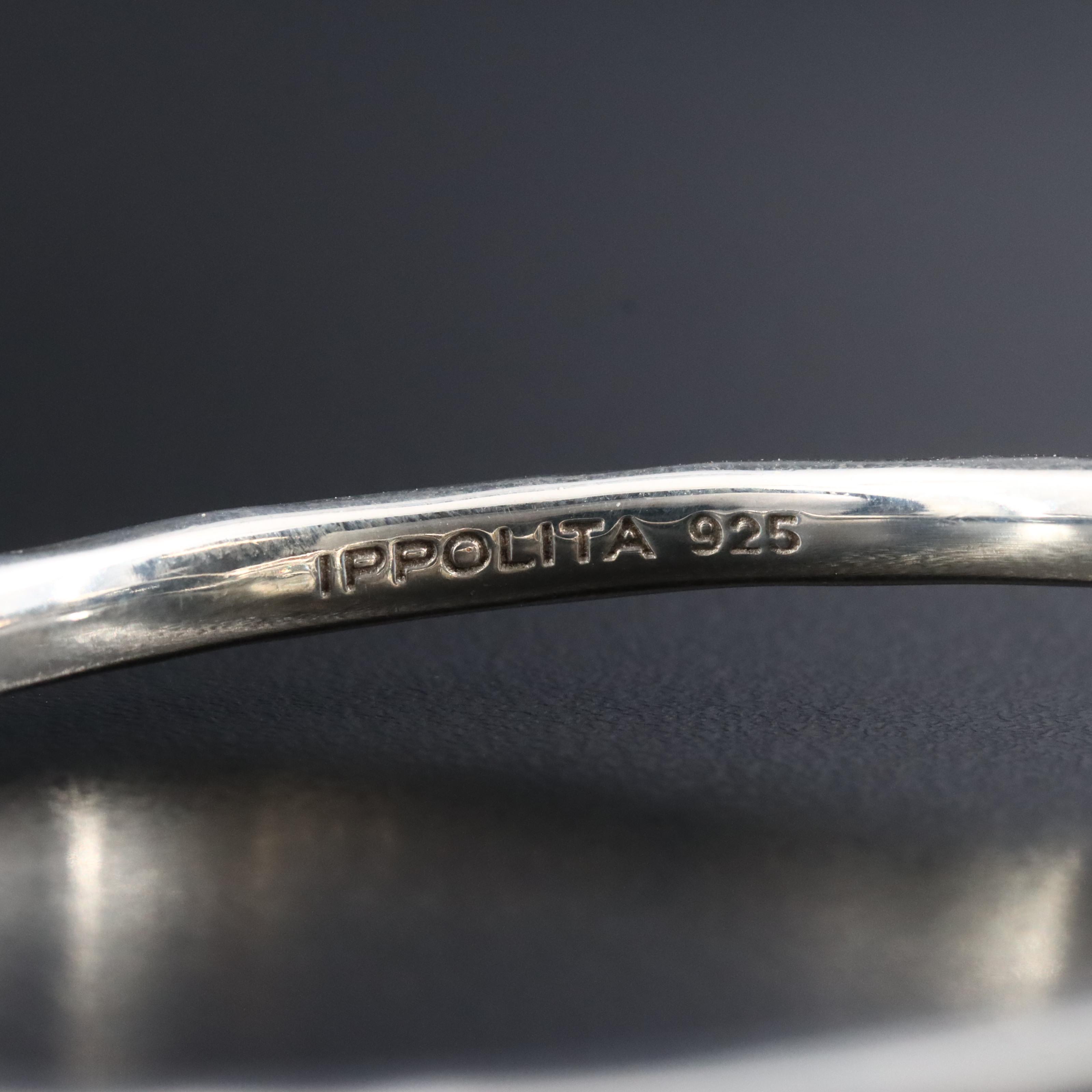 Ippolita Rock Candy Sterling Multi Gemstone Hinged Bracelet