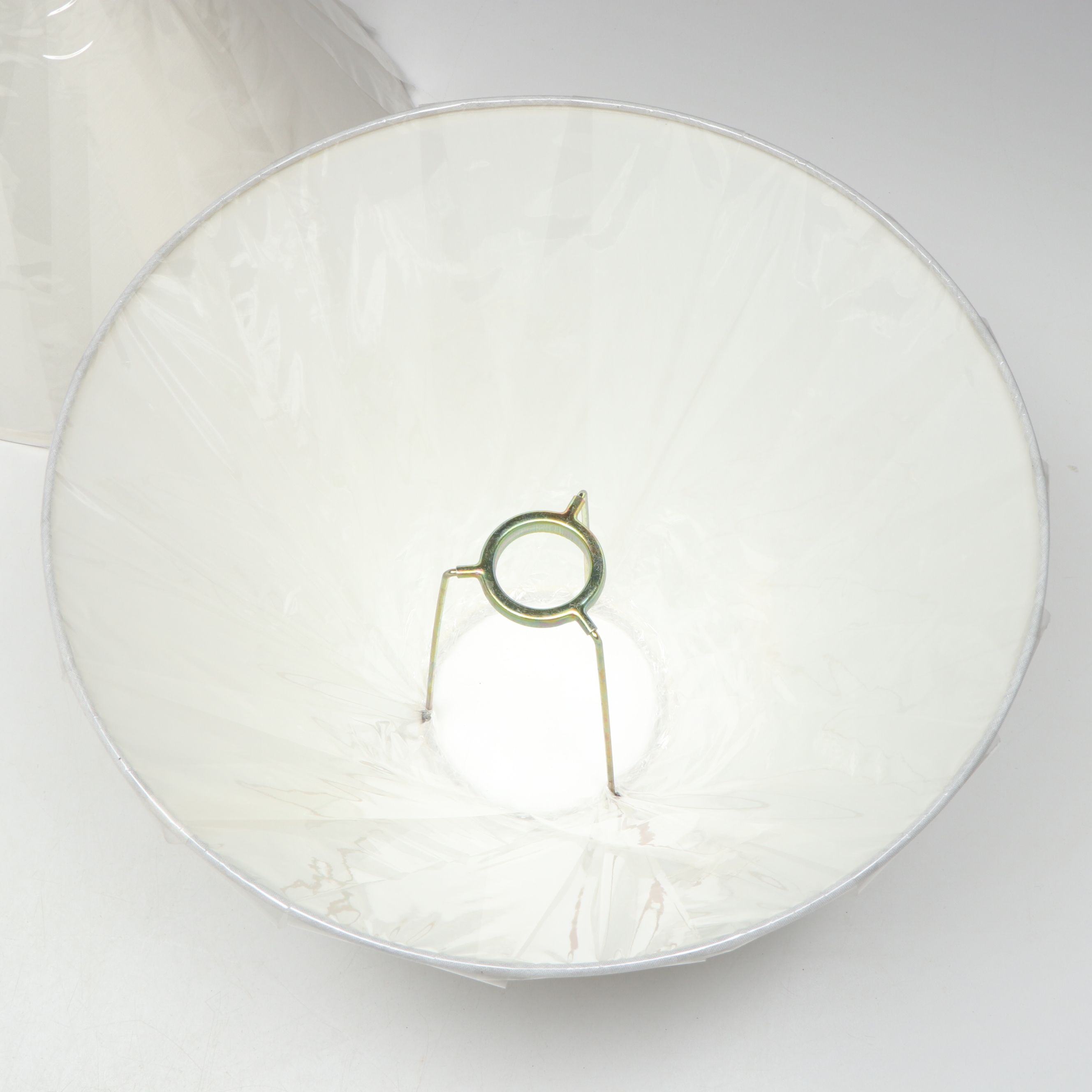 Cutwork Pierced Floral Cotton Shade and Pair of Uno Shades