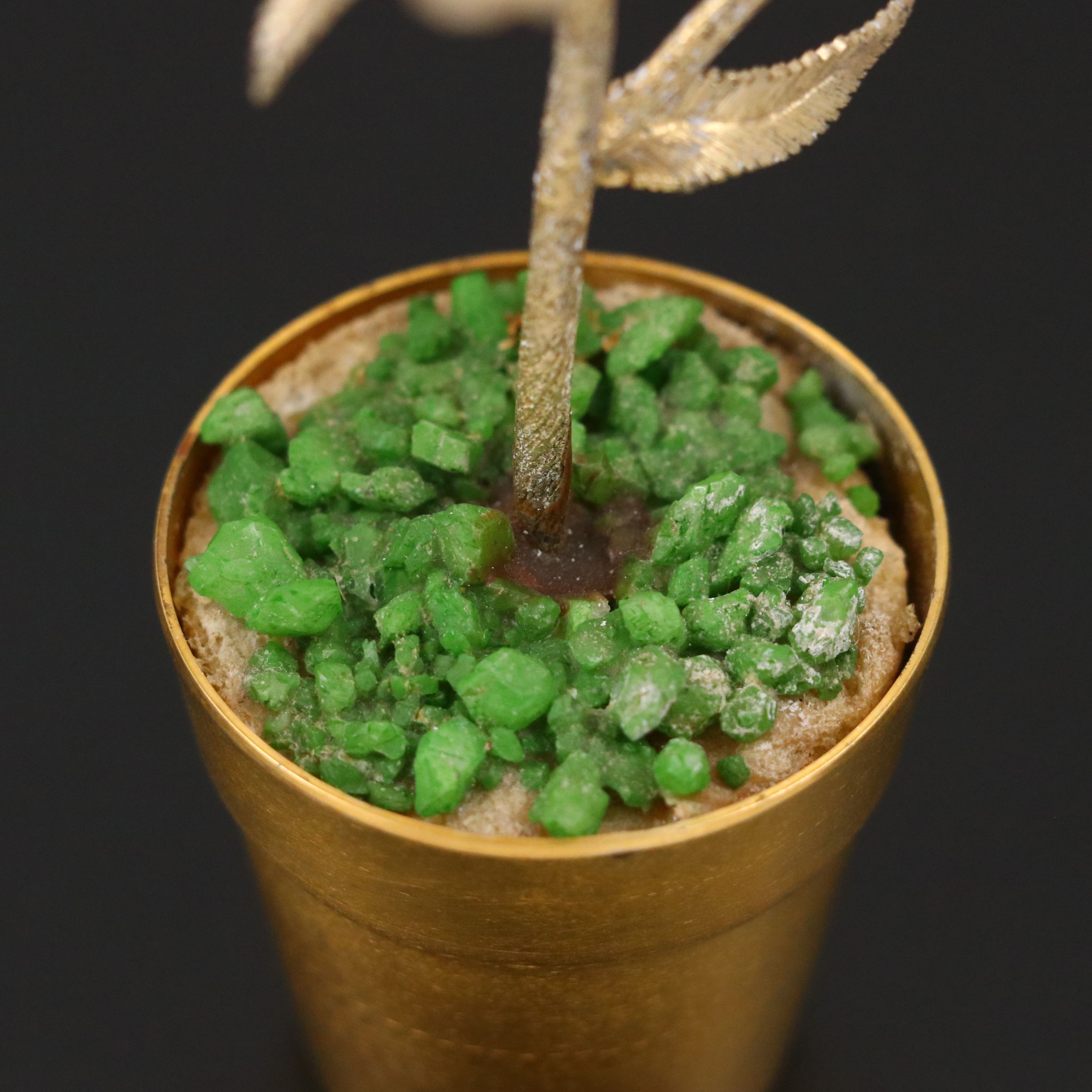 Tiffany & Co. Mexican Gilt Sterling Potted Flower Designed by Janna Thomas