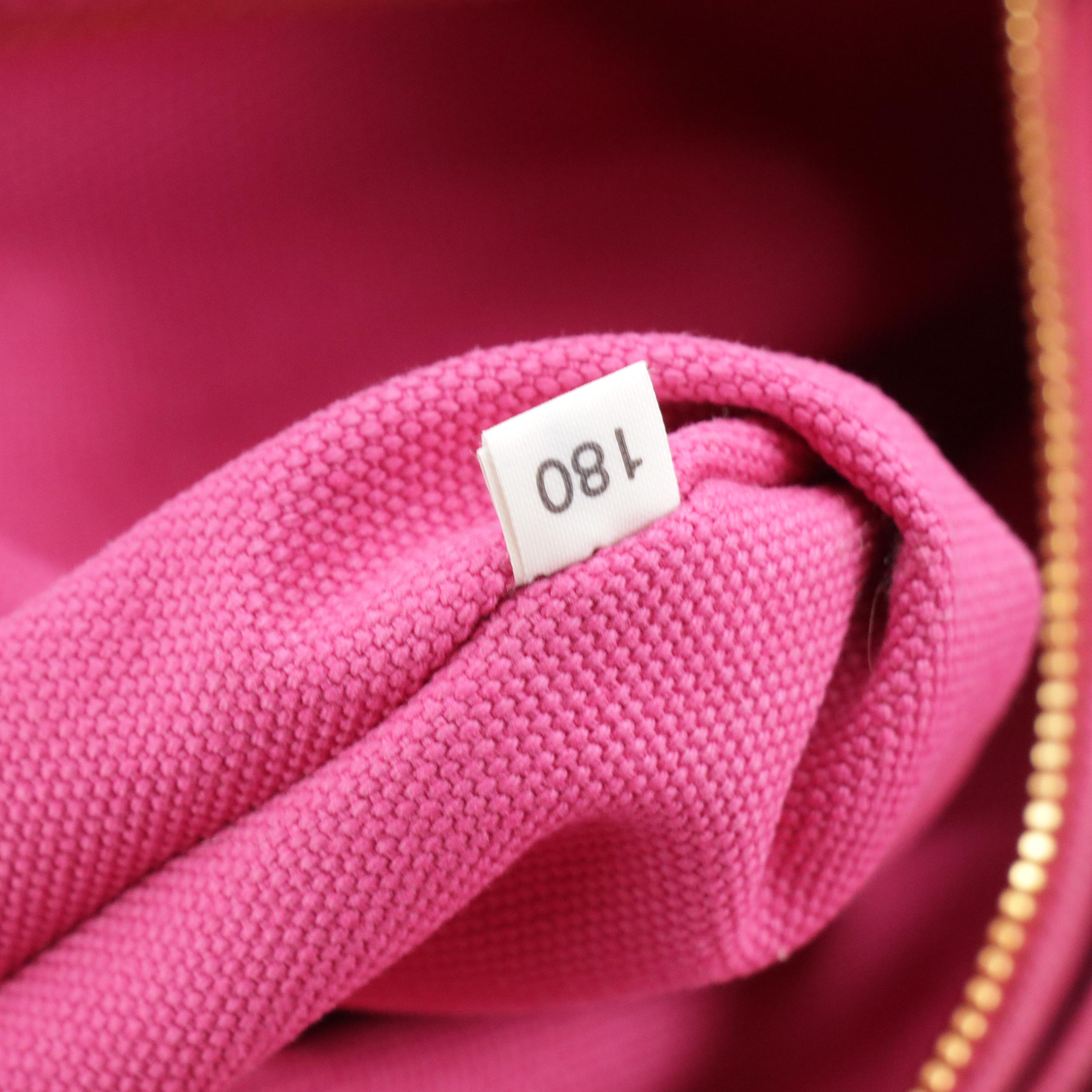 Prada Canapa Bijoux Two-Way Tote in Pink Canvas