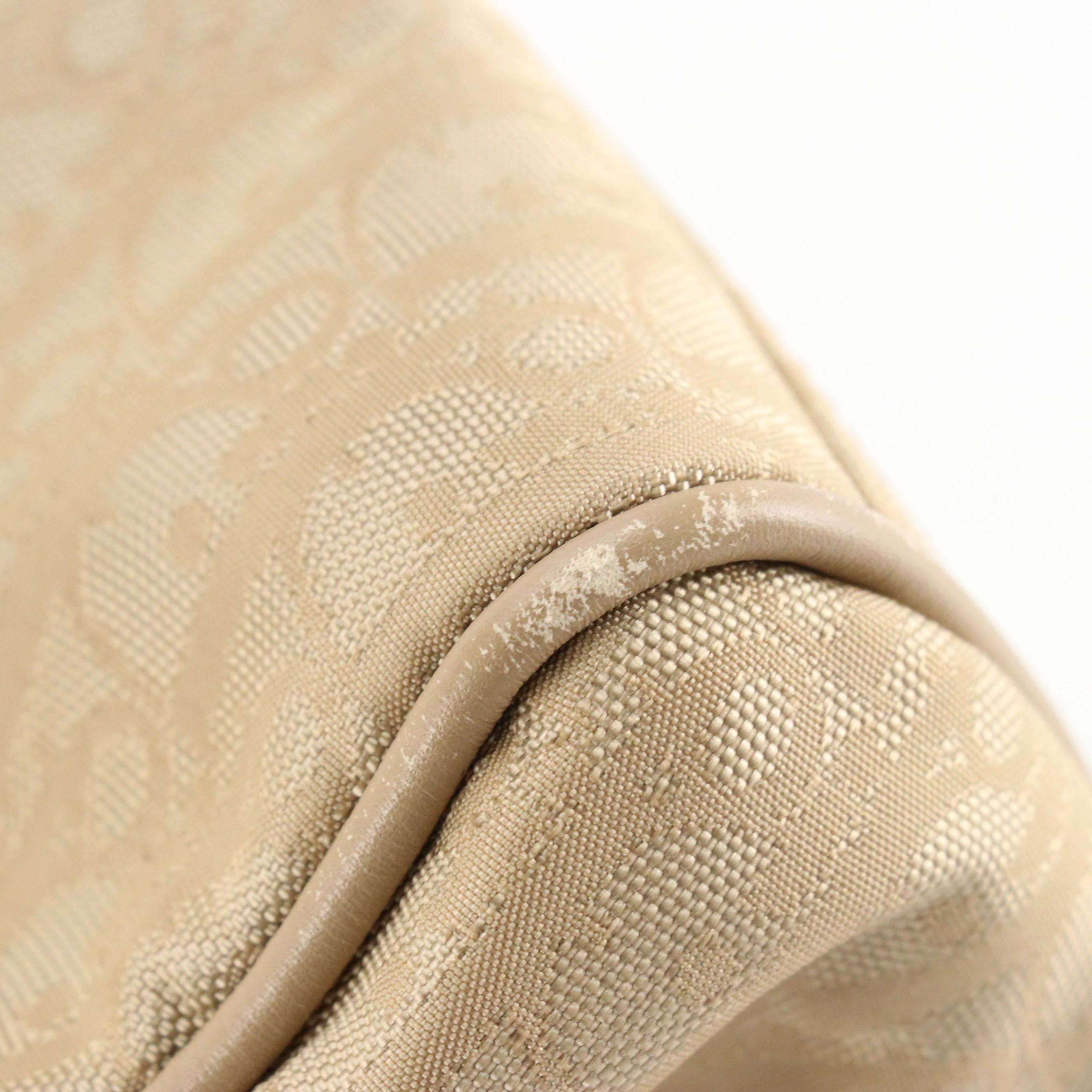 Christian Dior Lovely Tote in Champagne Trotter Canvas and Leather