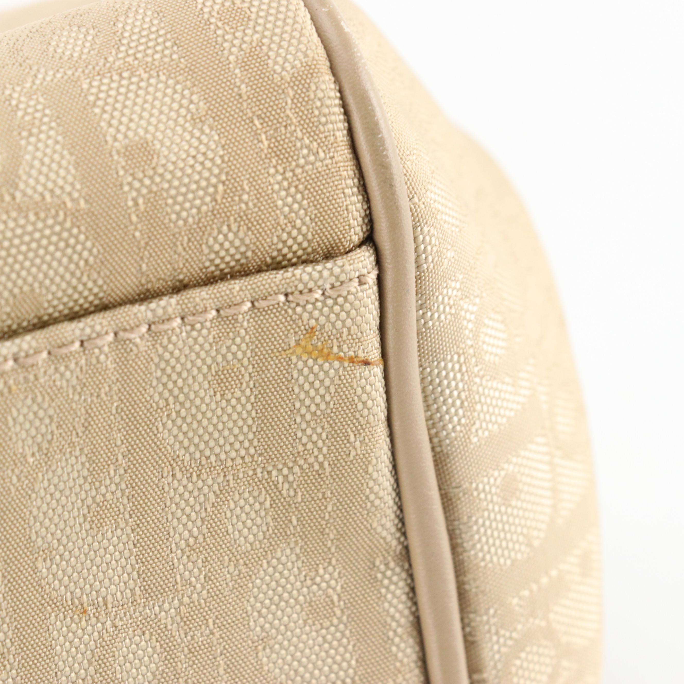 Christian Dior Lovely Tote in Champagne Trotter Canvas and Leather