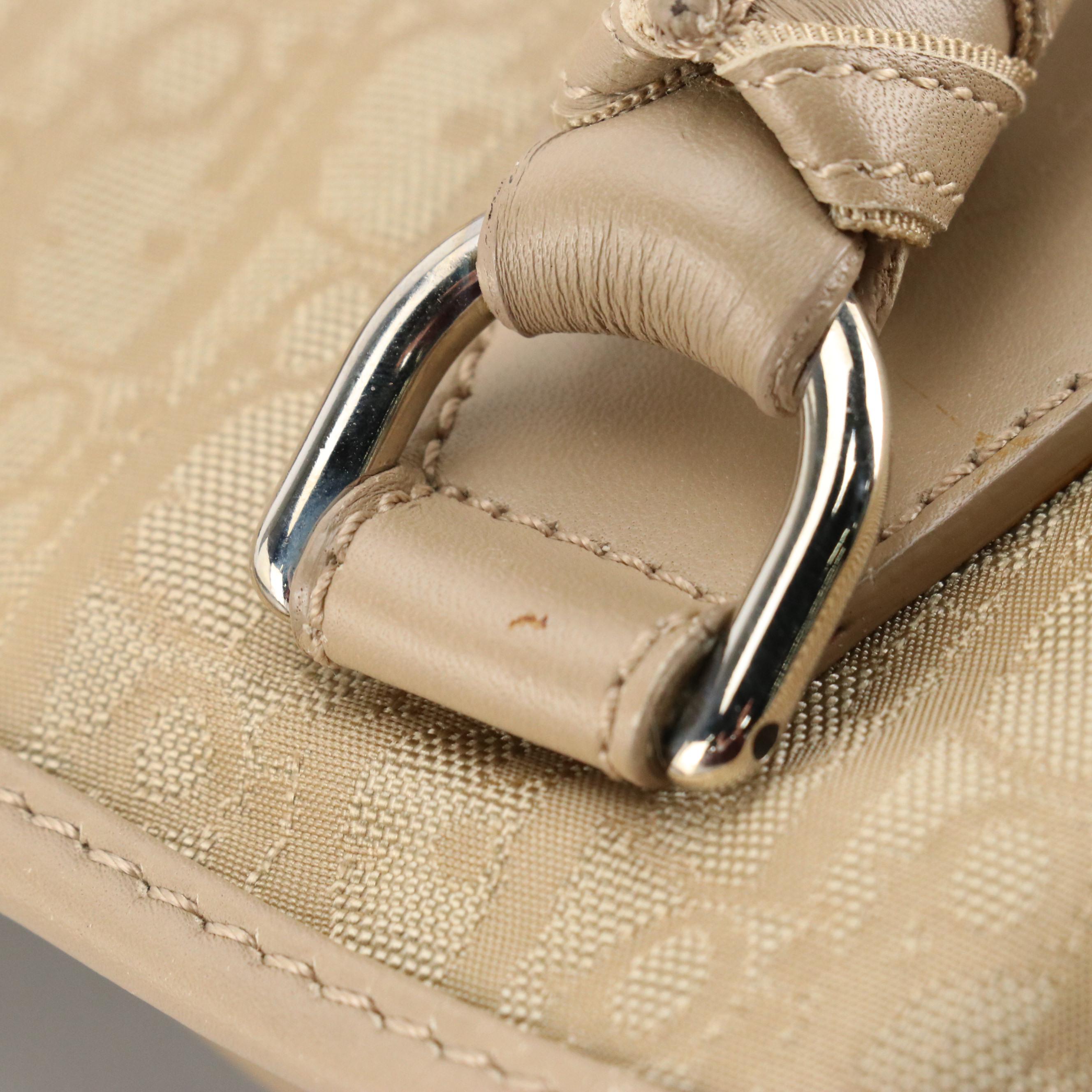 Christian Dior Lovely Tote in Champagne Trotter Canvas and Leather