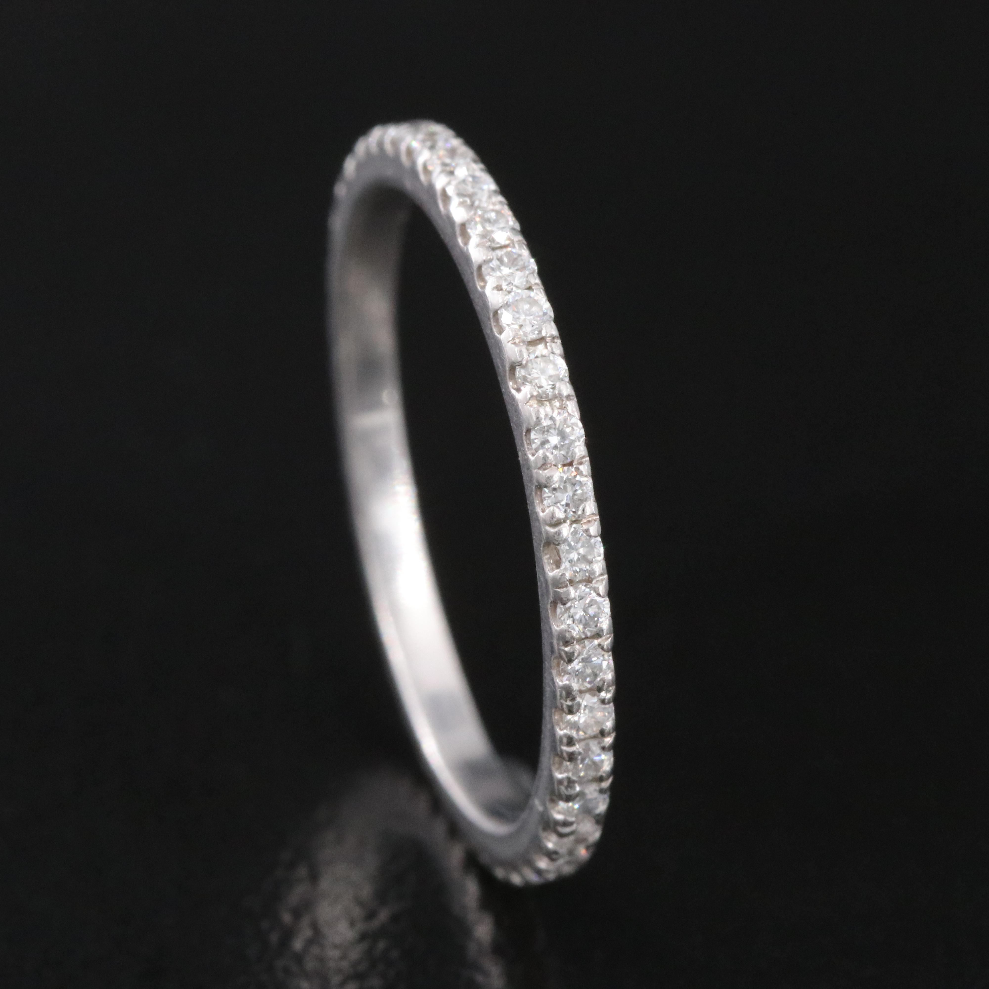 Platinum 0.34 CTW Diamond Eternity Band