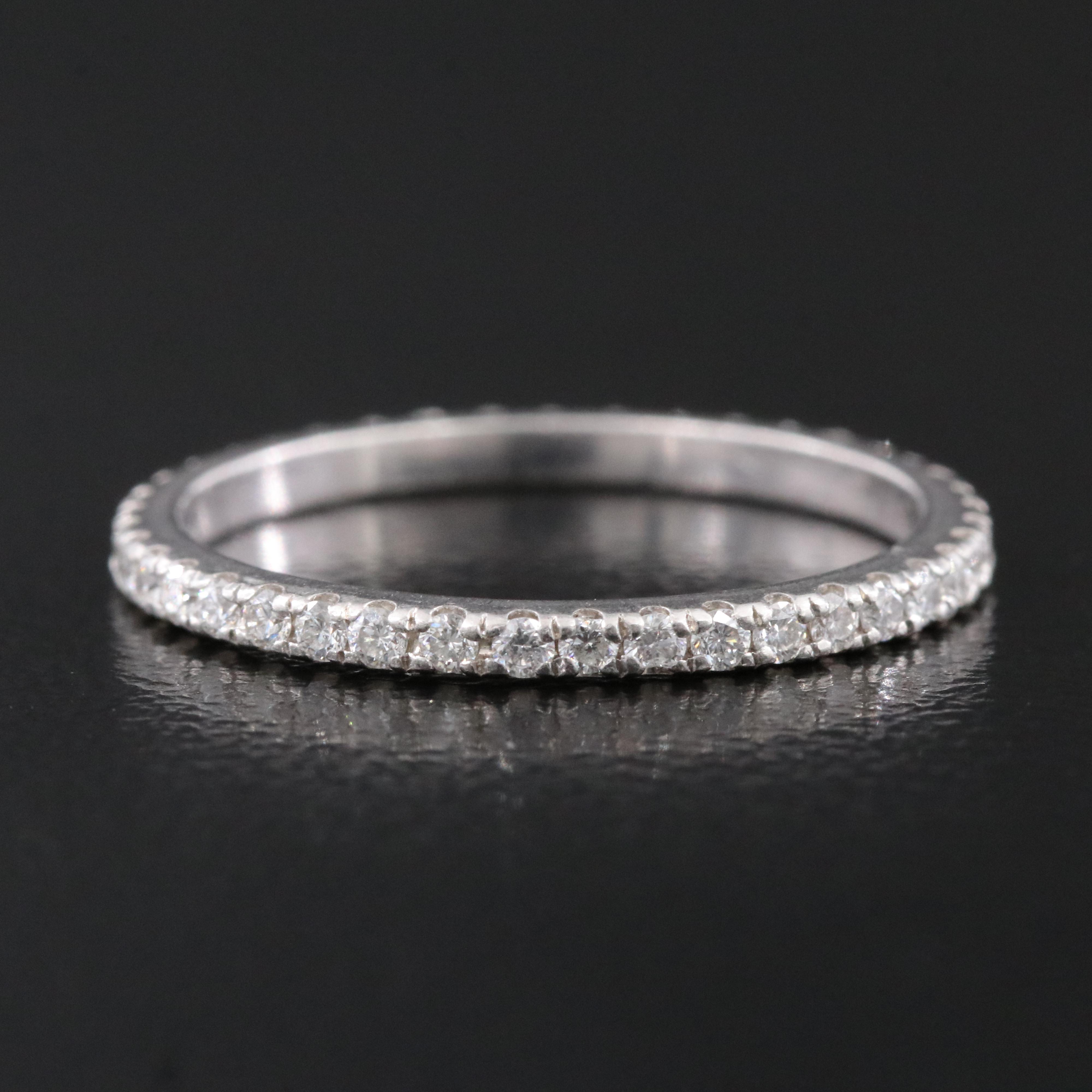 Platinum 0.34 CTW Diamond Eternity Band