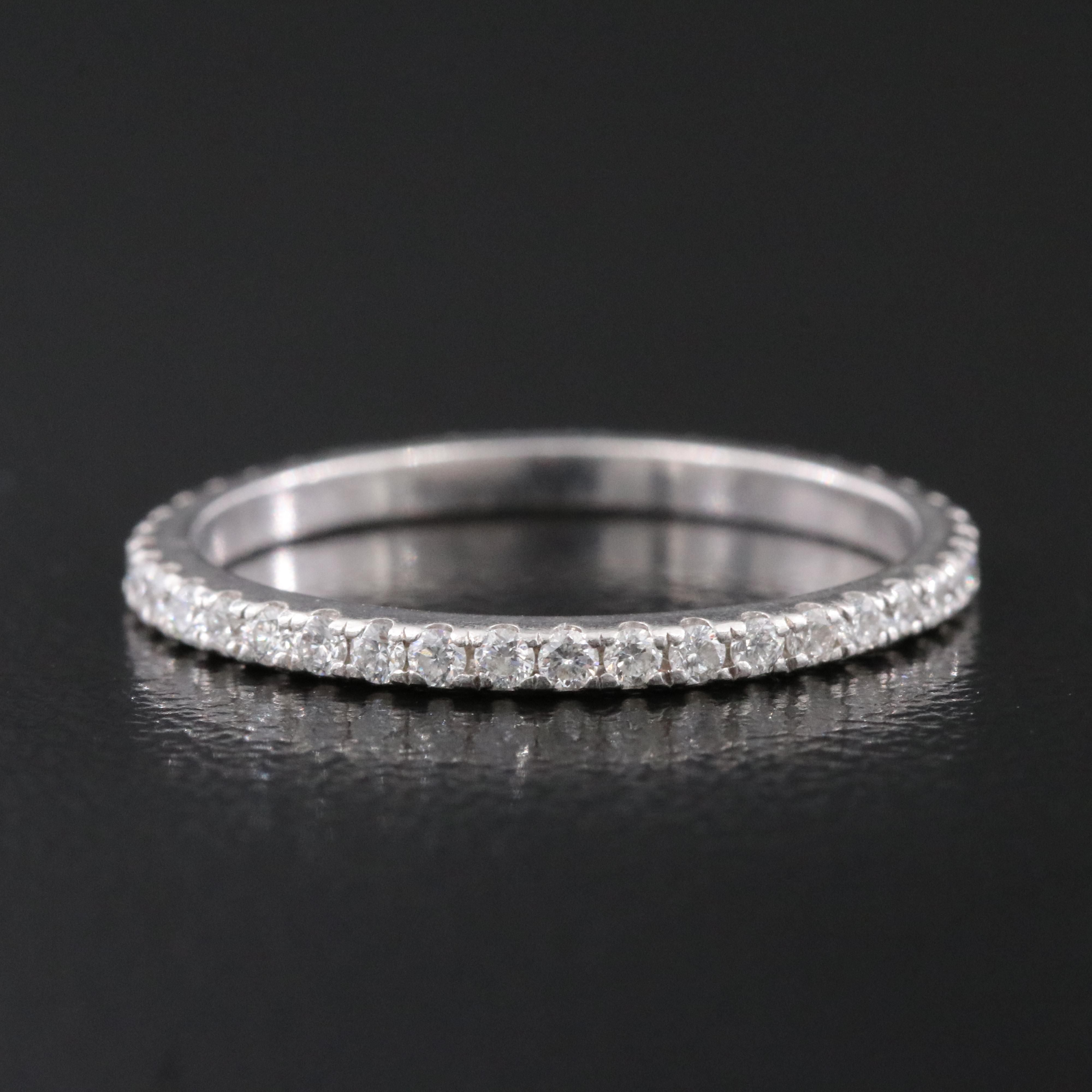 Platinum 0.34 CTW Diamond Eternity Band