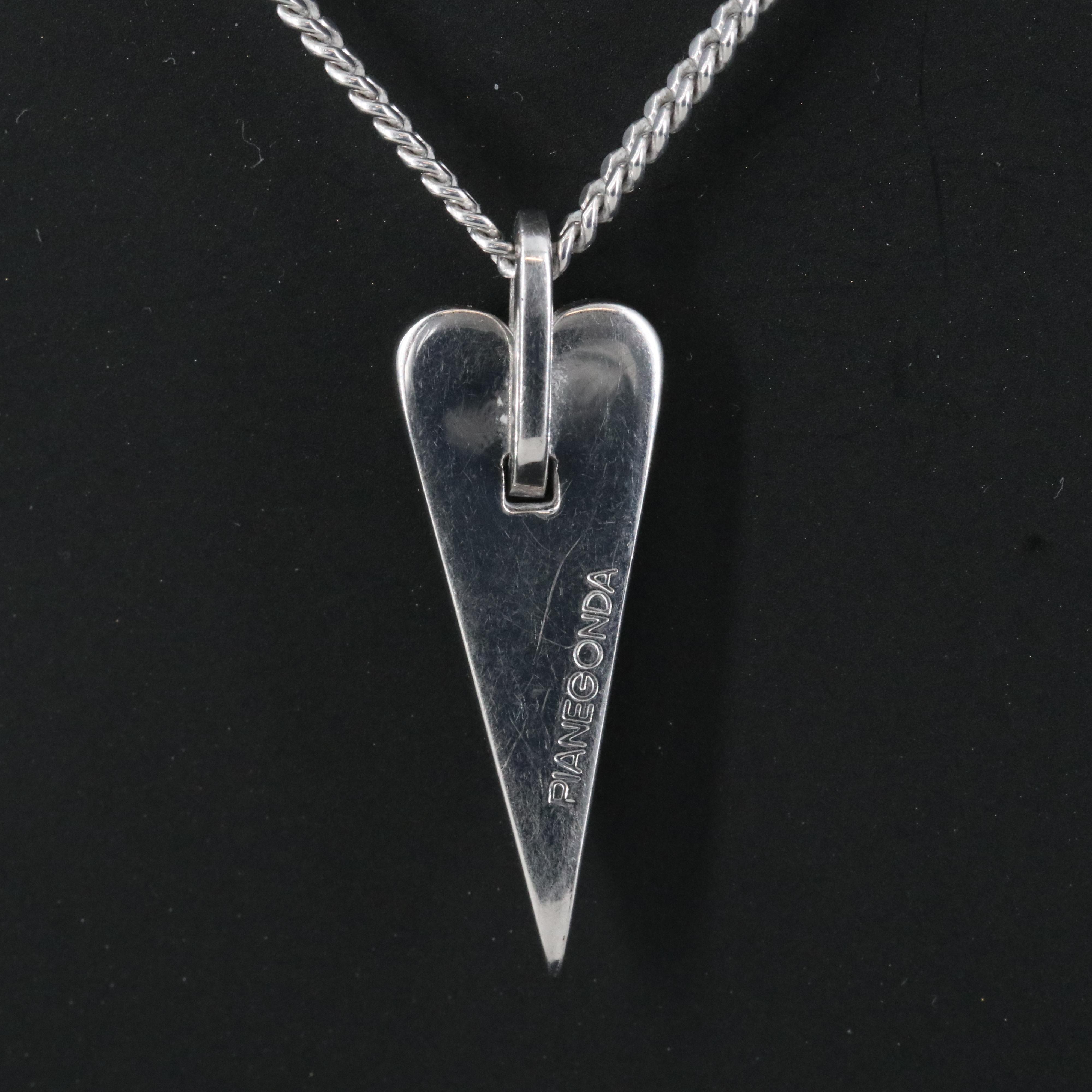 Pianegonda Sterling Lovesick Heart Necklace
