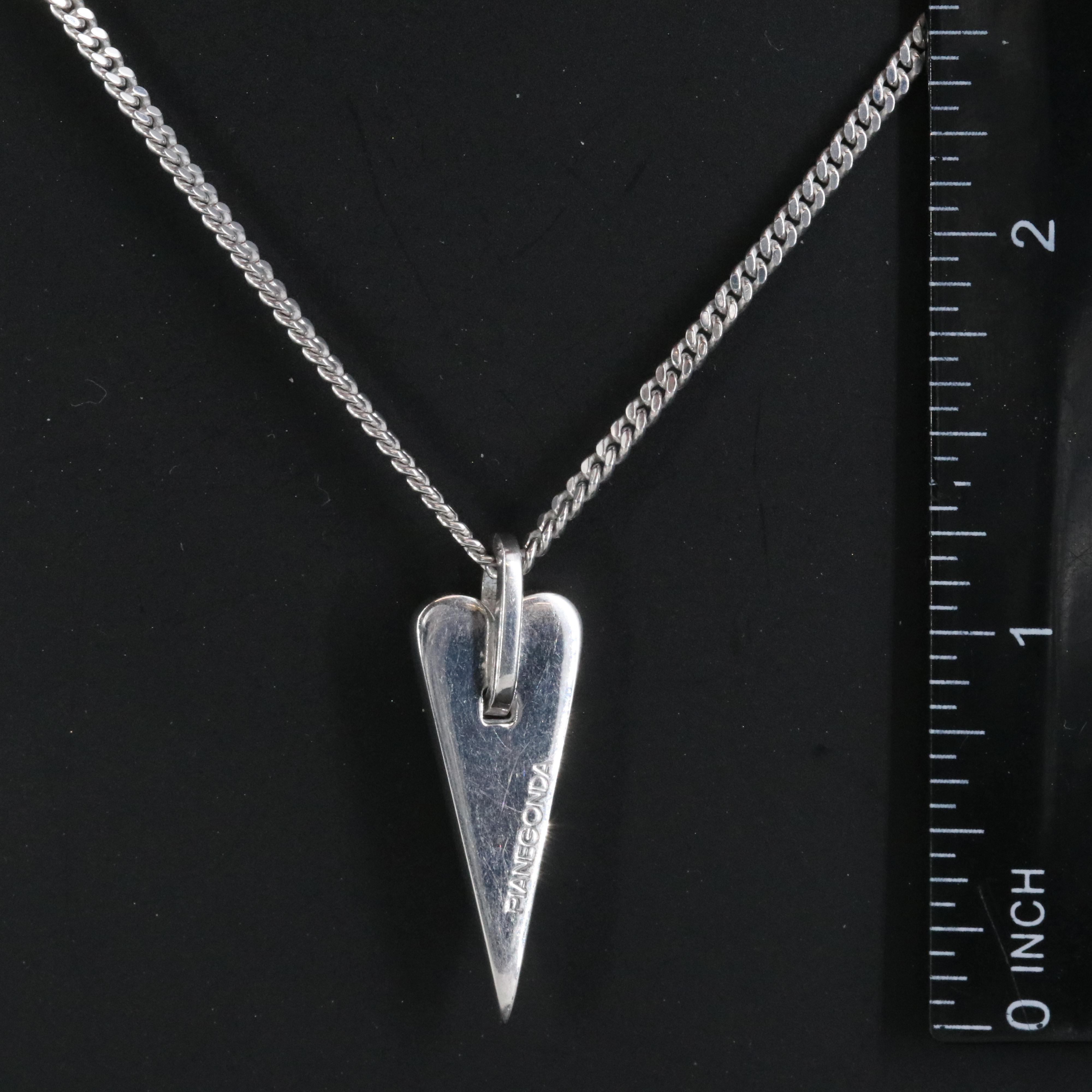 Pianegonda Sterling Lovesick Heart Necklace