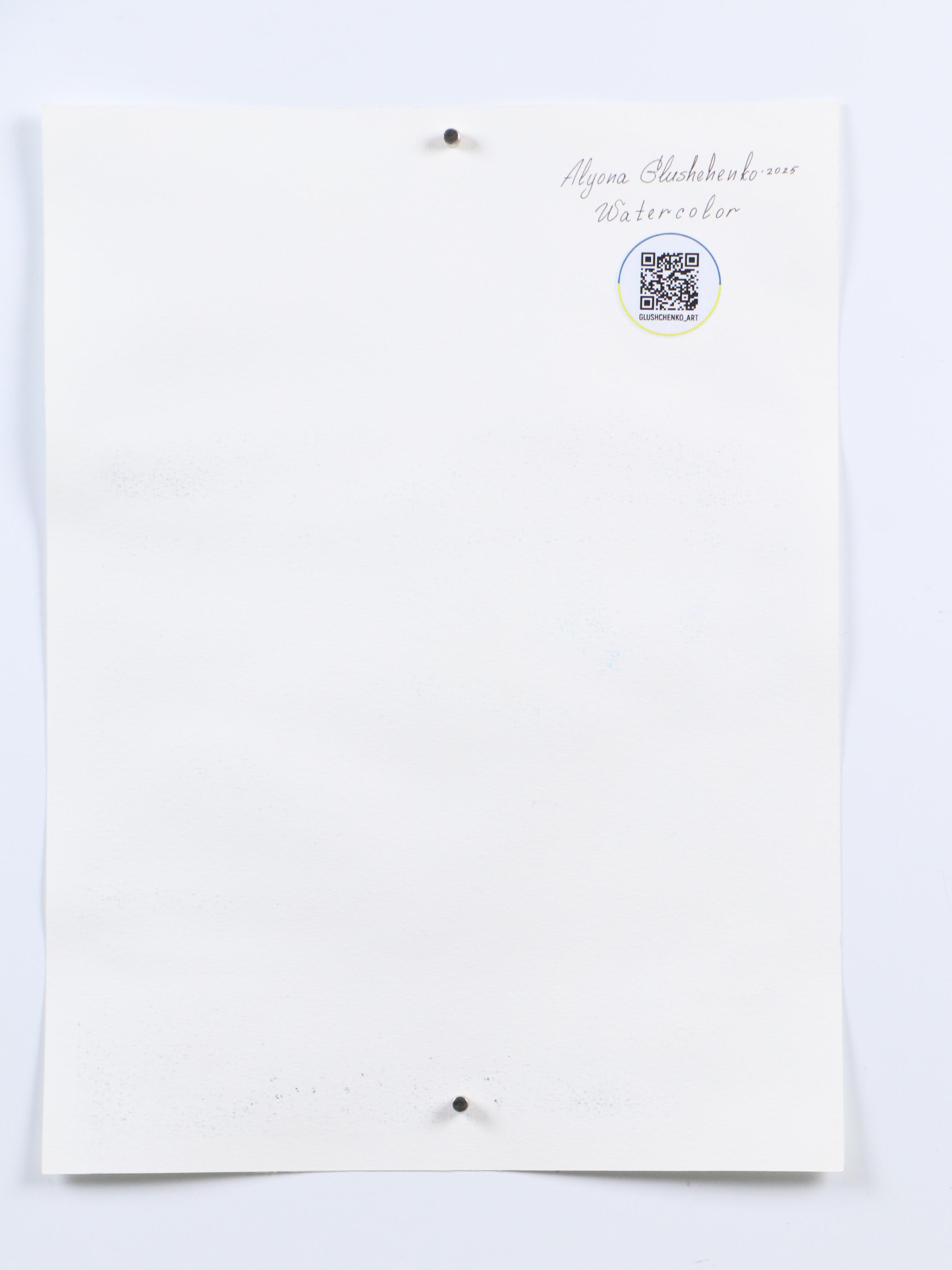 Alyona Glushchenko Abstract Landscape Watercolor Painting, 2025