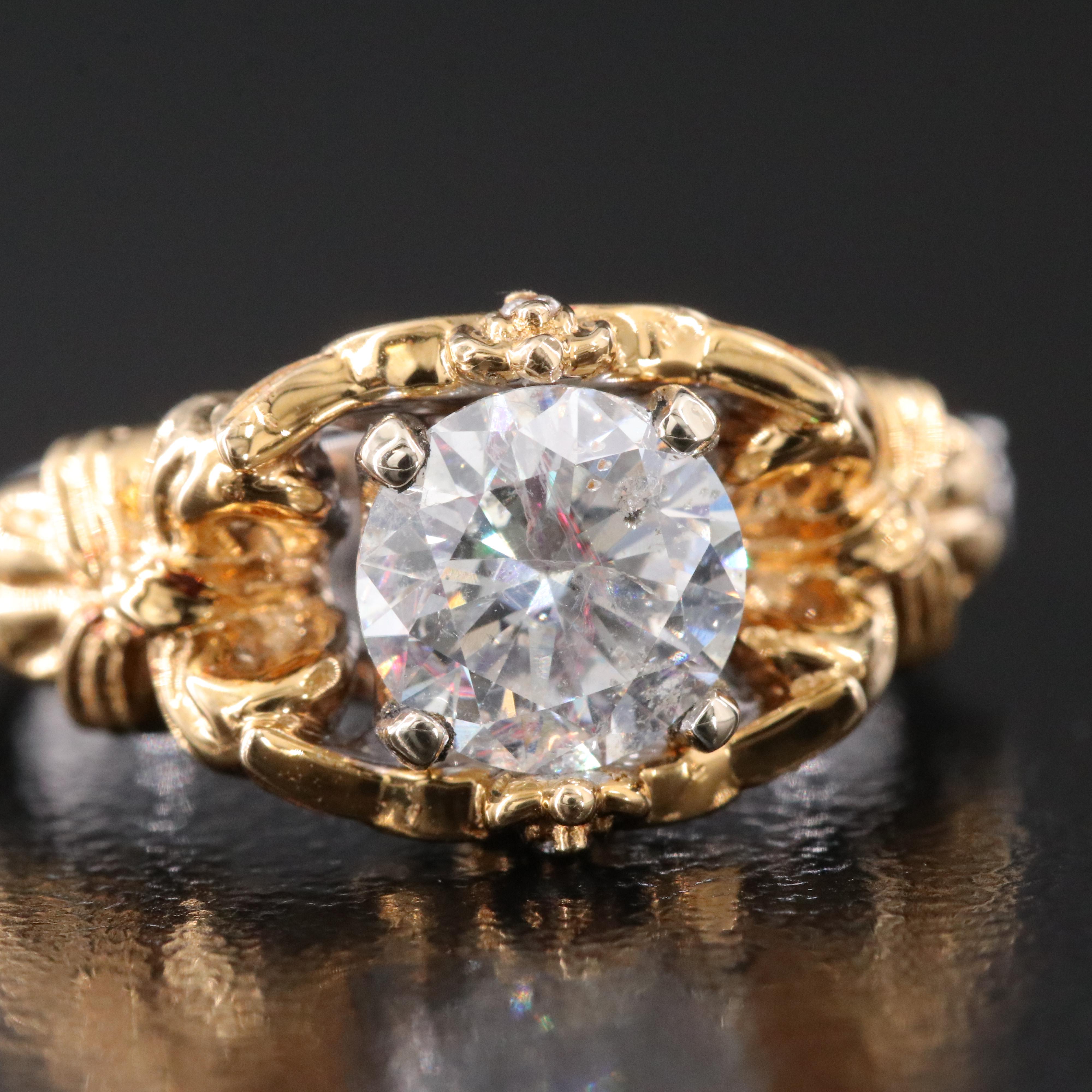 18K 1.06 CTW Diamond Two-Tone Ring