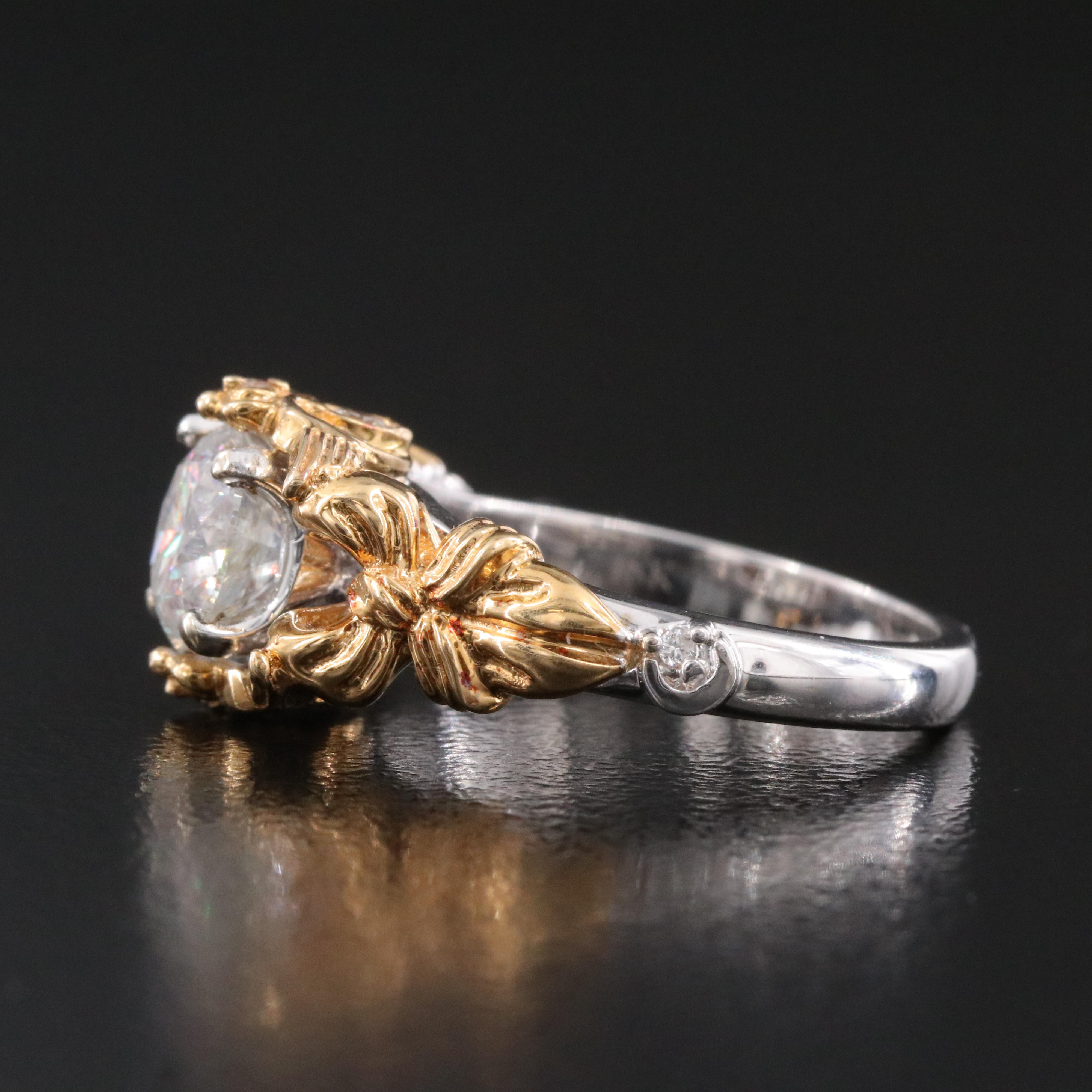 18K 1.06 CTW Diamond Two-Tone Ring