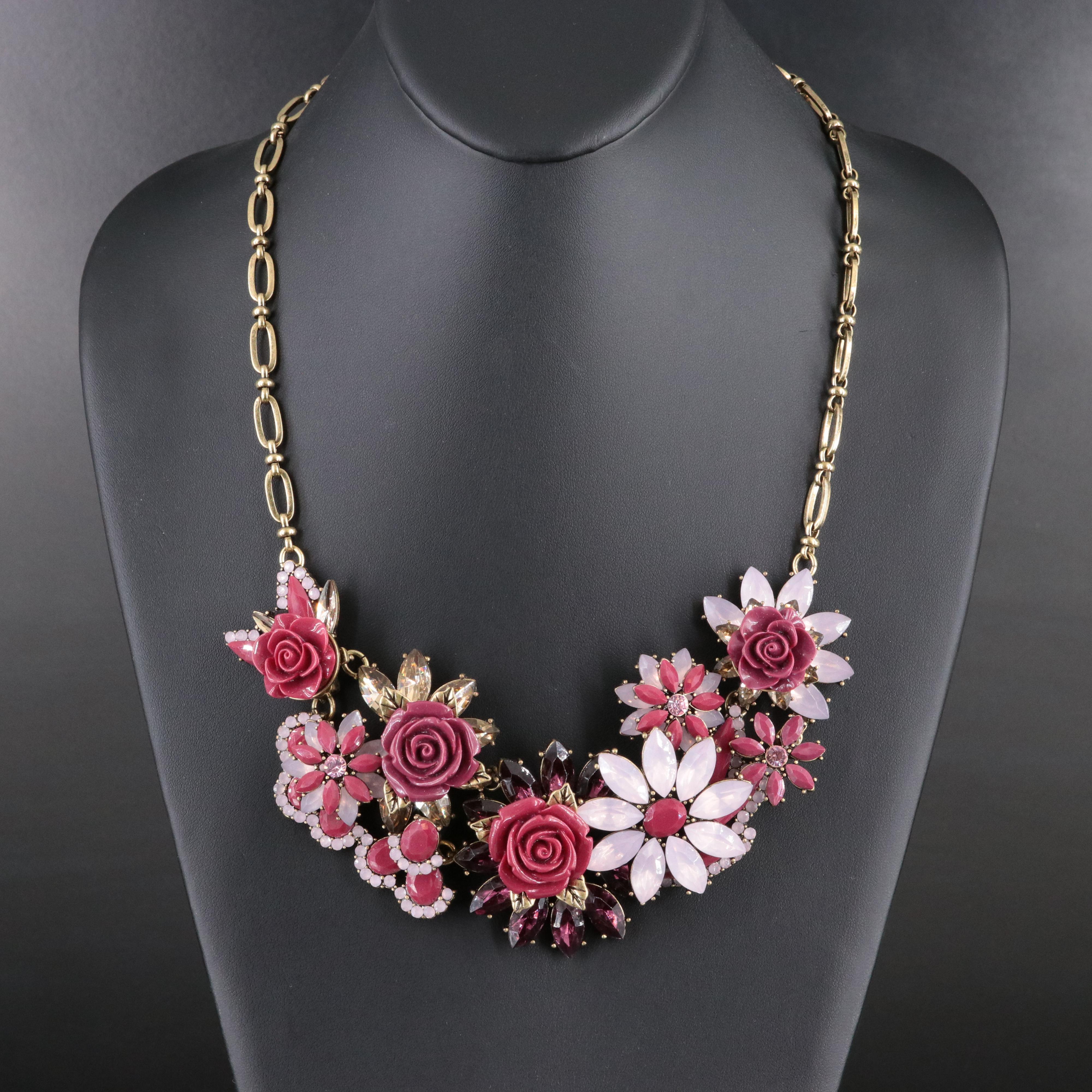 Joan Rivers Floral Bib Necklace