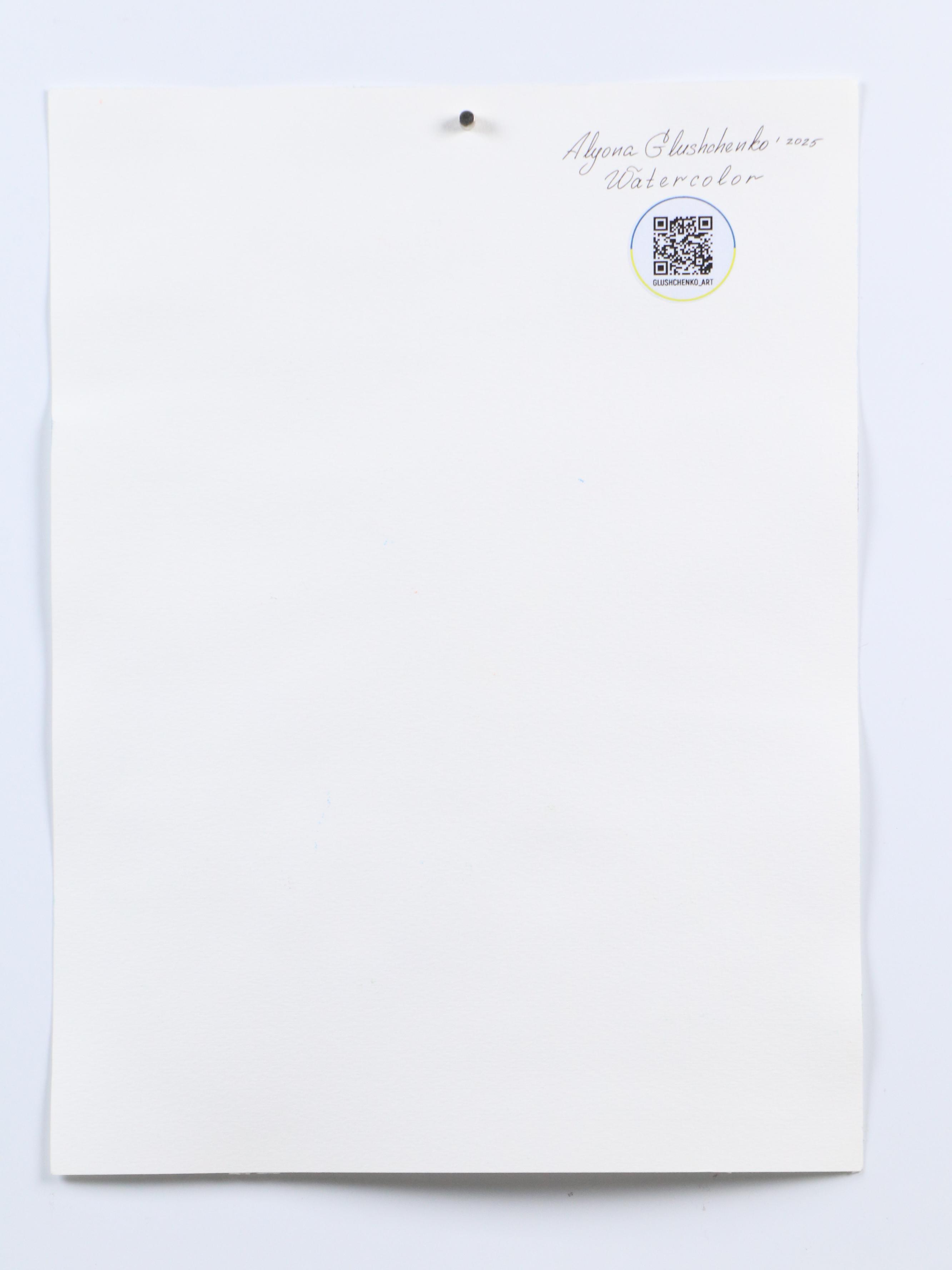 Alyona Glushchenko Abstract Landscape Watercolor Painting, 2025