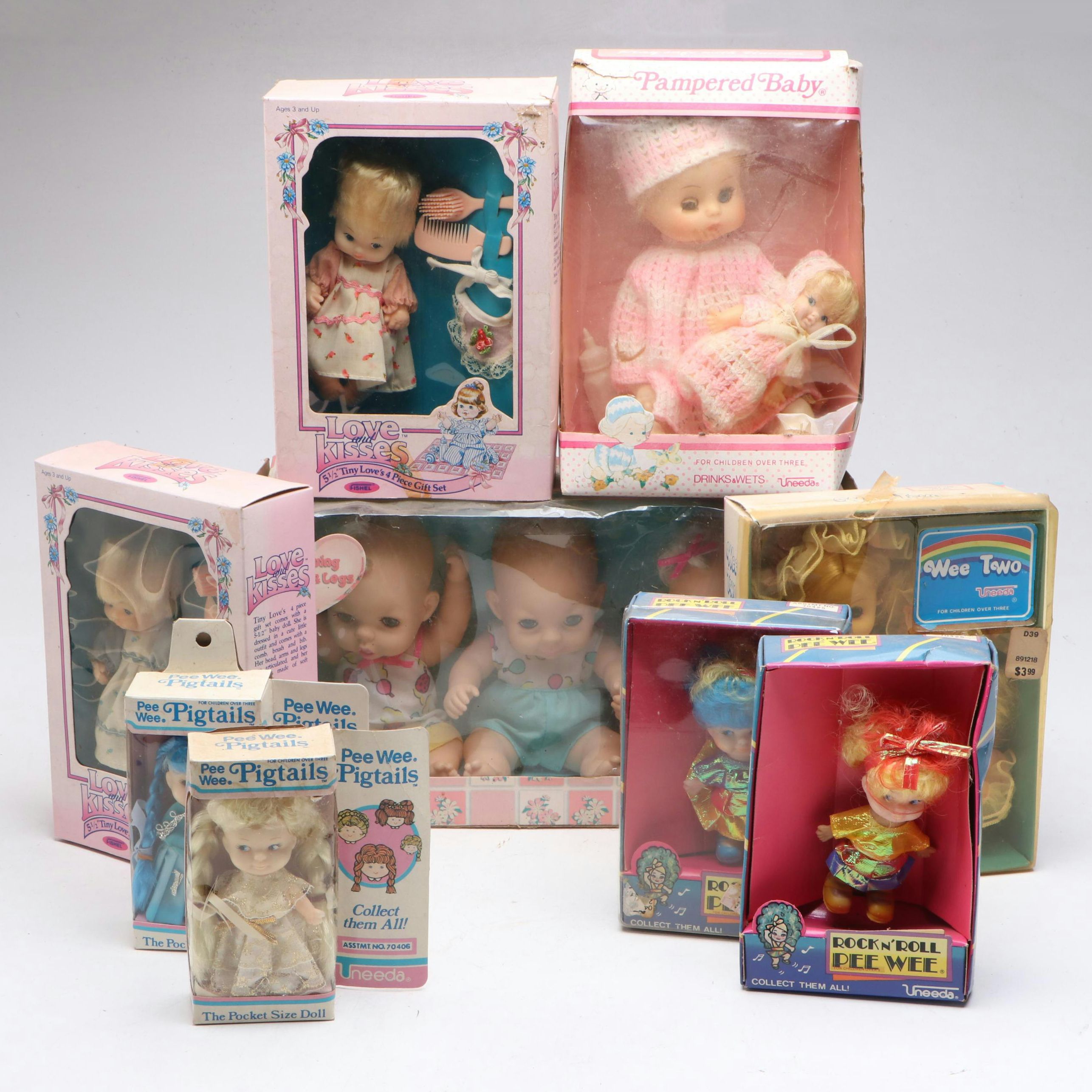 Uneeda "Pampered Baby," "Rock N' Roll PeeWee," and More Dolls
