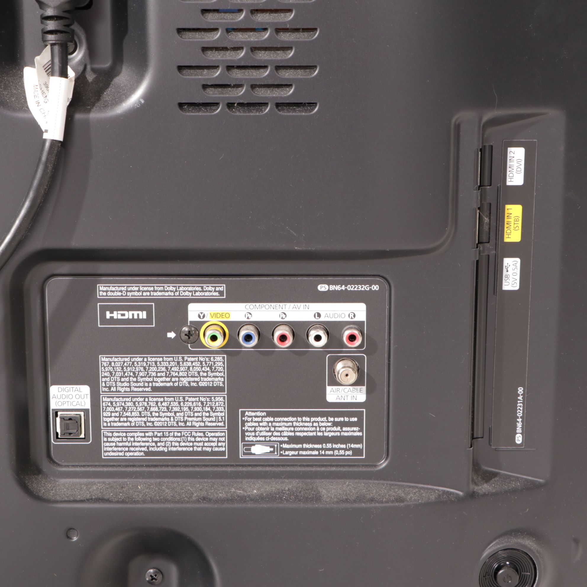 Samsung 40" Plasma HD TV with Remote and Manual