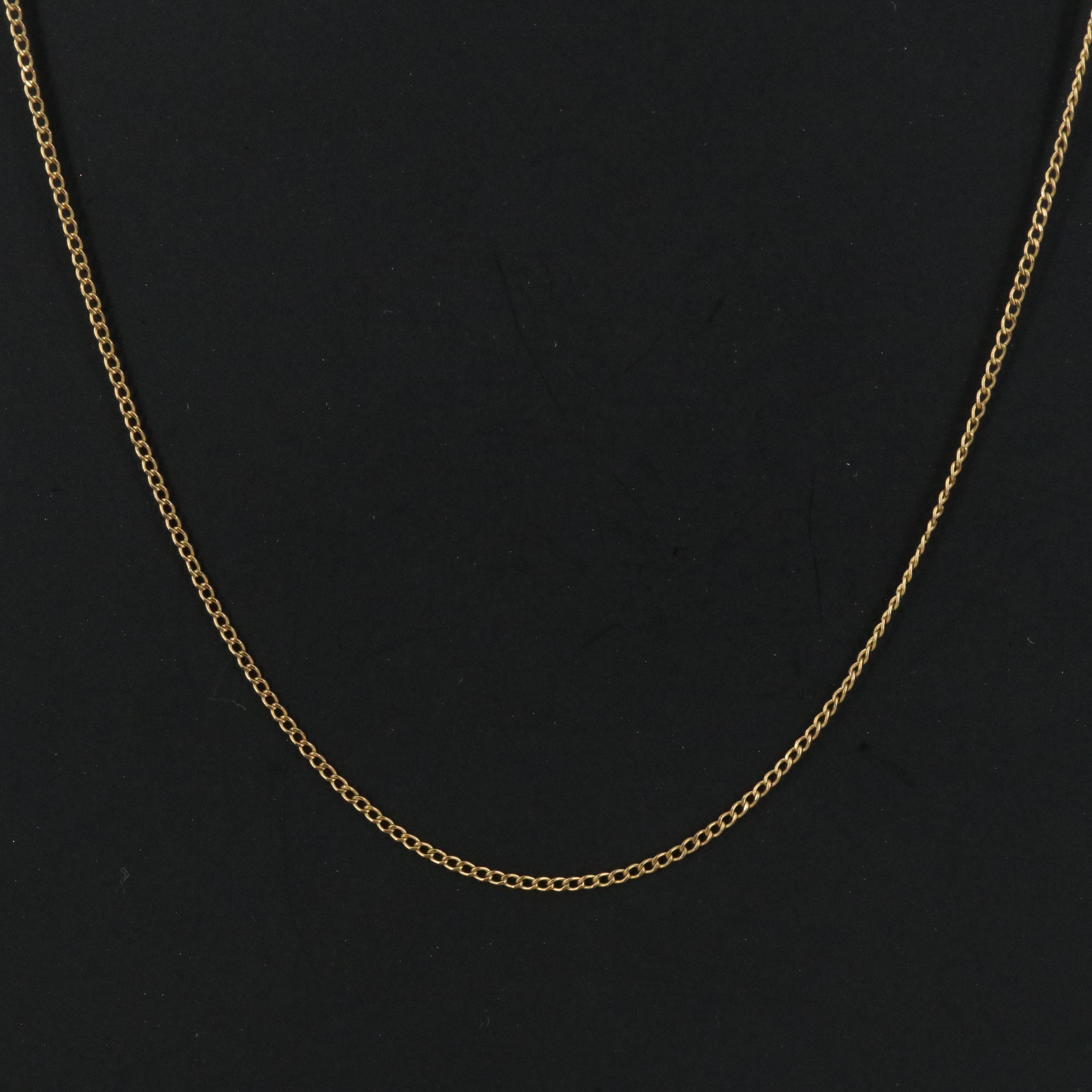 Gold-Filled Curb Chain Necklace