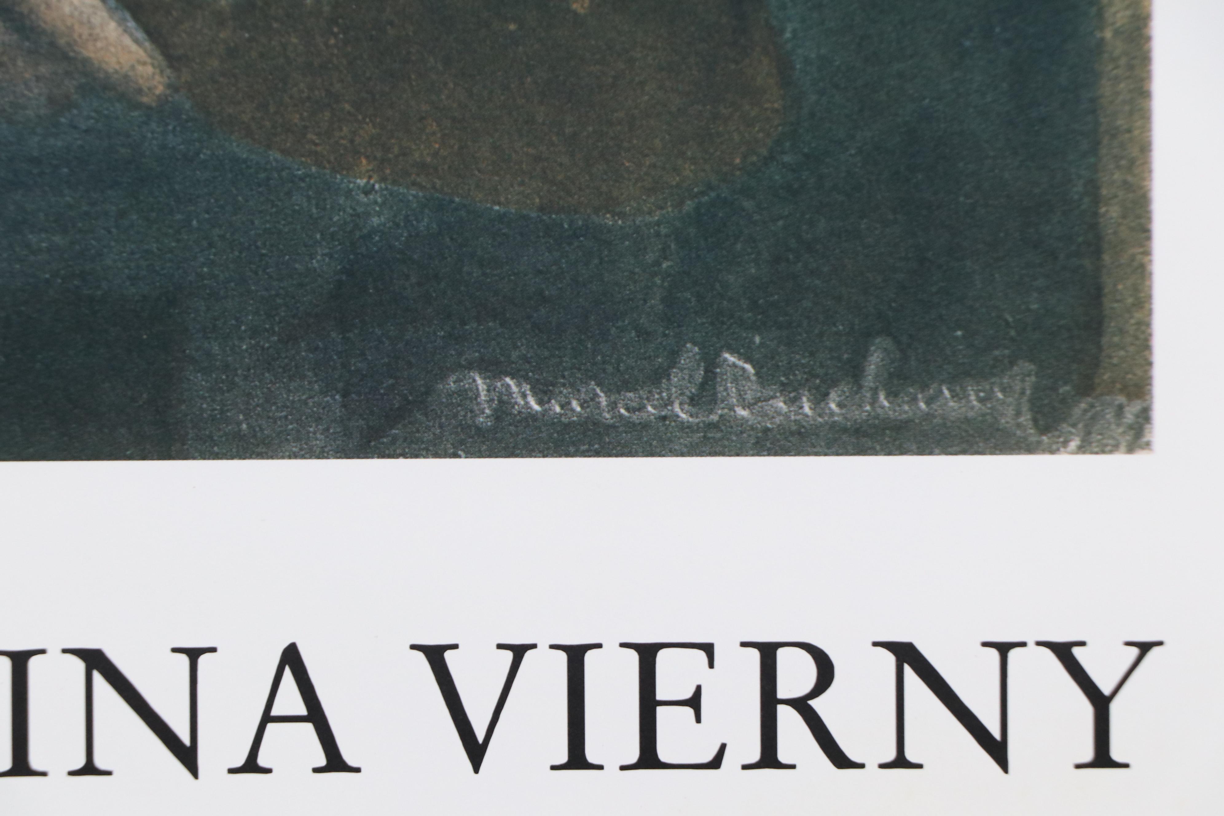 Marcel Duchamp Offset Lithograph Exhibition Poster for Galerie Dina Vierny