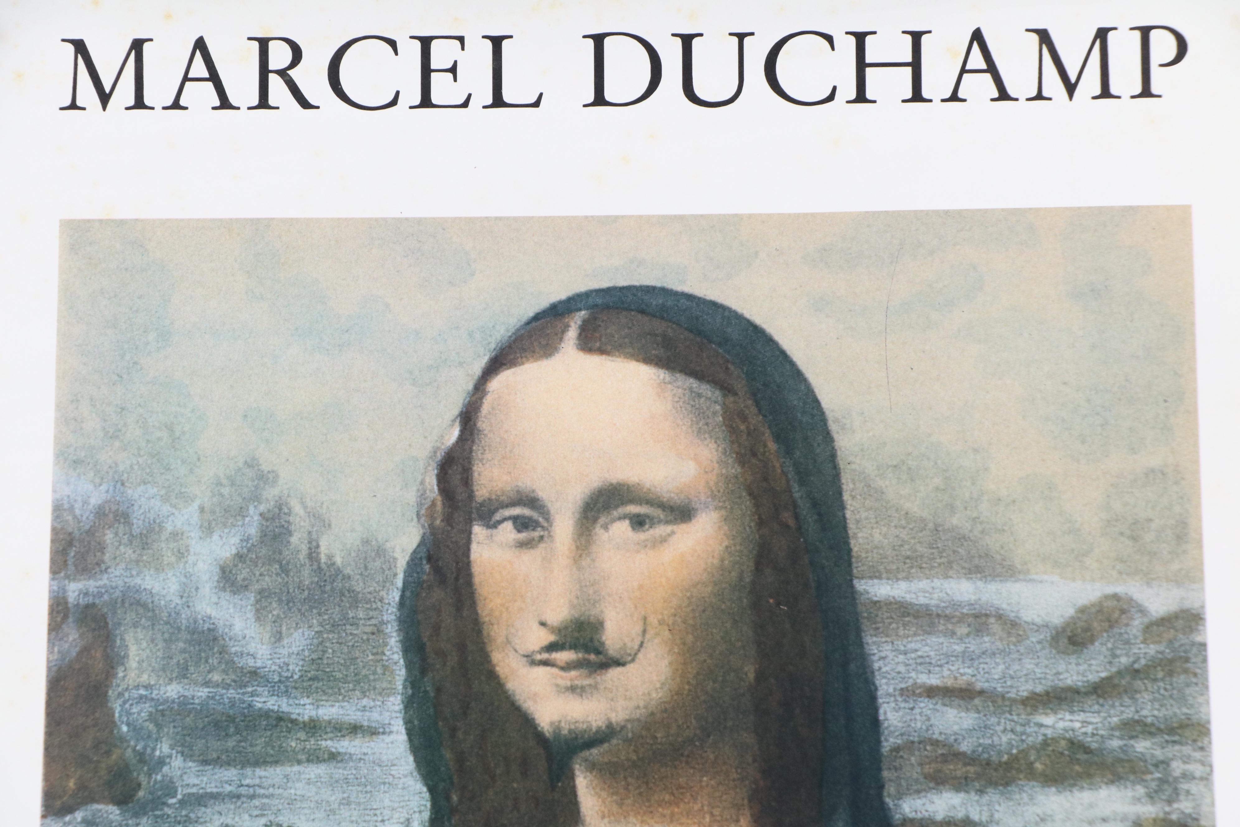 Marcel Duchamp Offset Lithograph Exhibition Poster for Galerie Dina Vierny