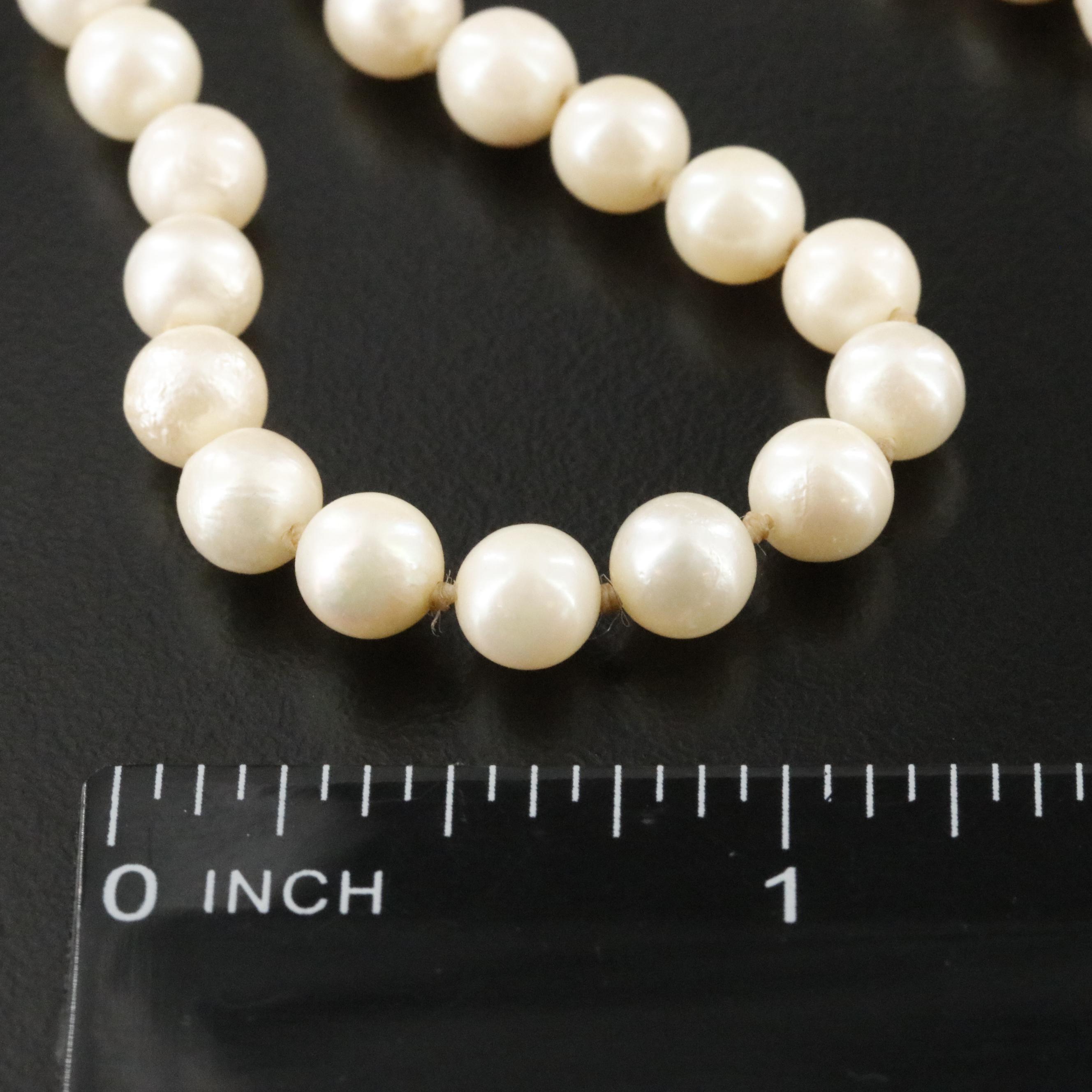 Pearl and Coral Bead Necklaces with 14K Clasps