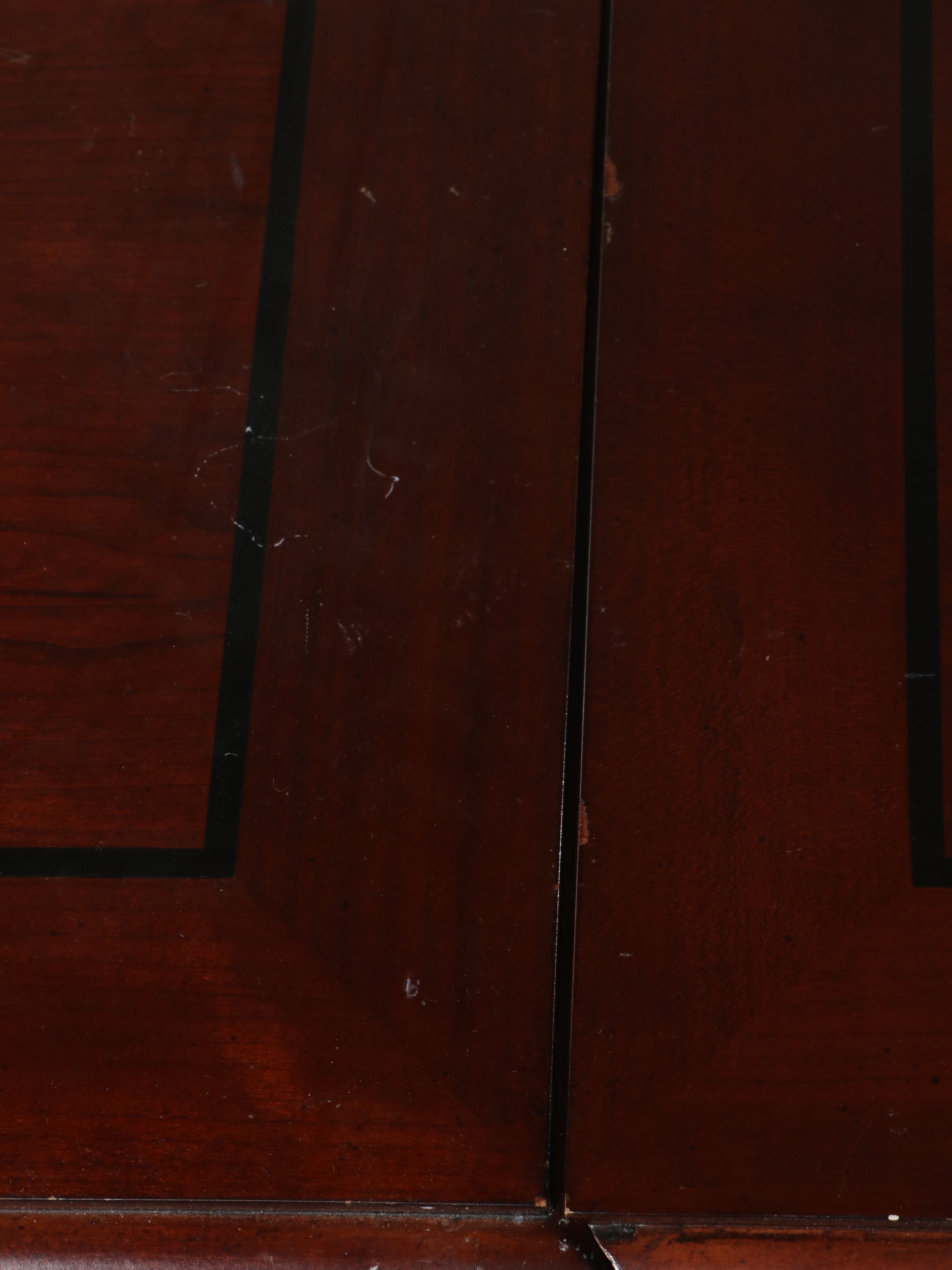 Regency Style Mahogany Desk with Drop-Leaf Sides