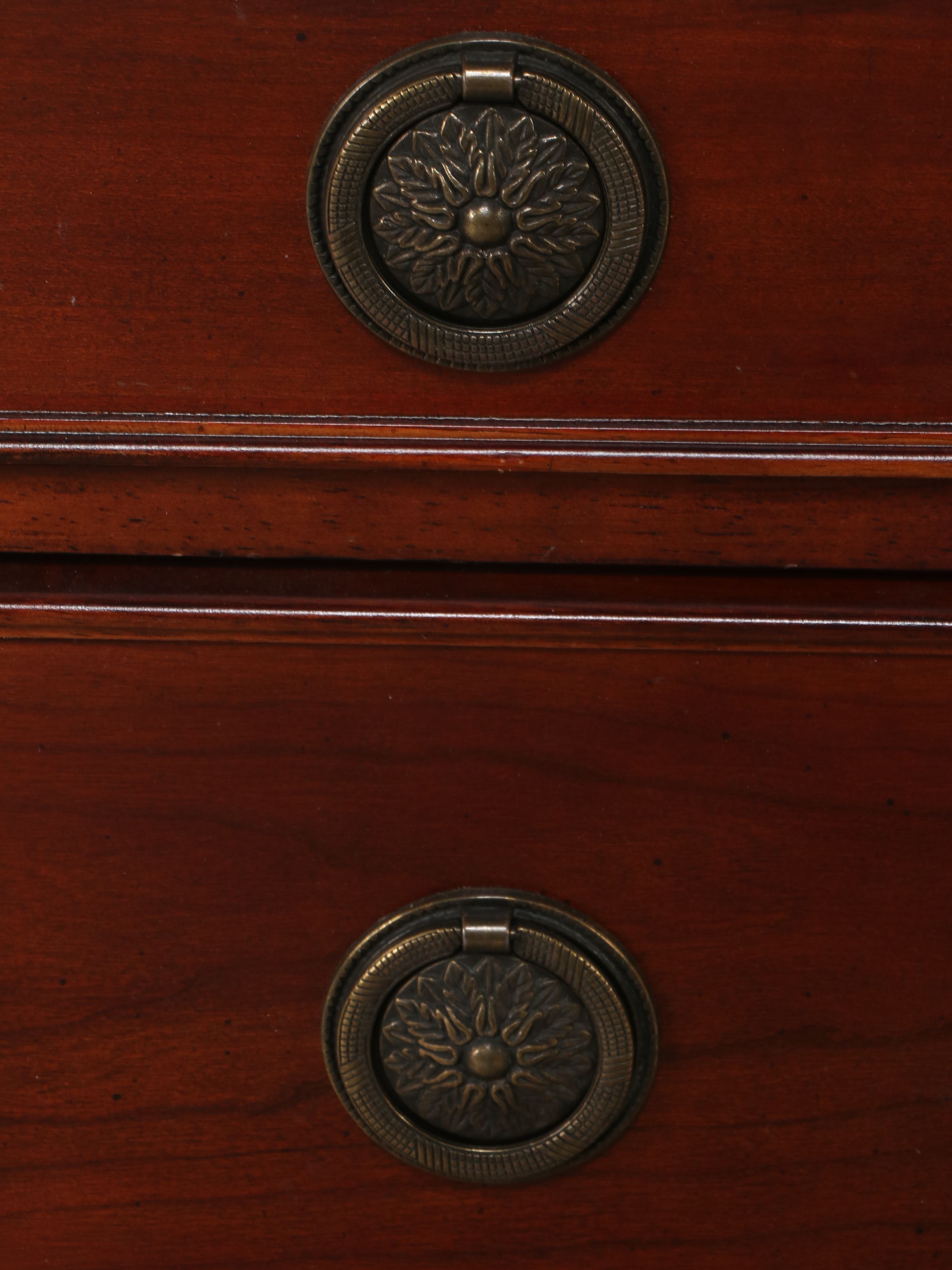 Regency Style Mahogany Desk with Drop-Leaf Sides