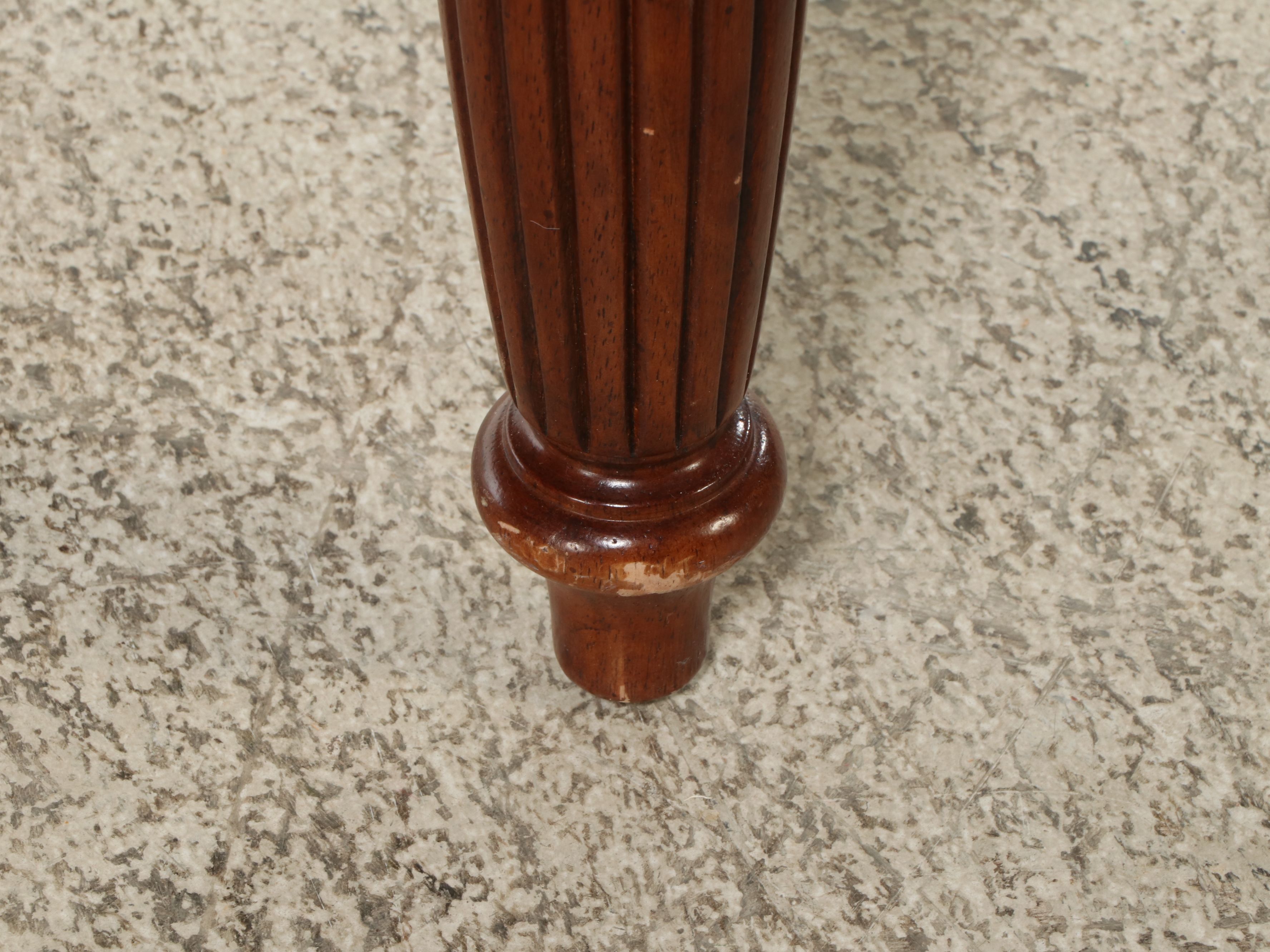 Regency Style Mahogany Desk with Drop-Leaf Sides